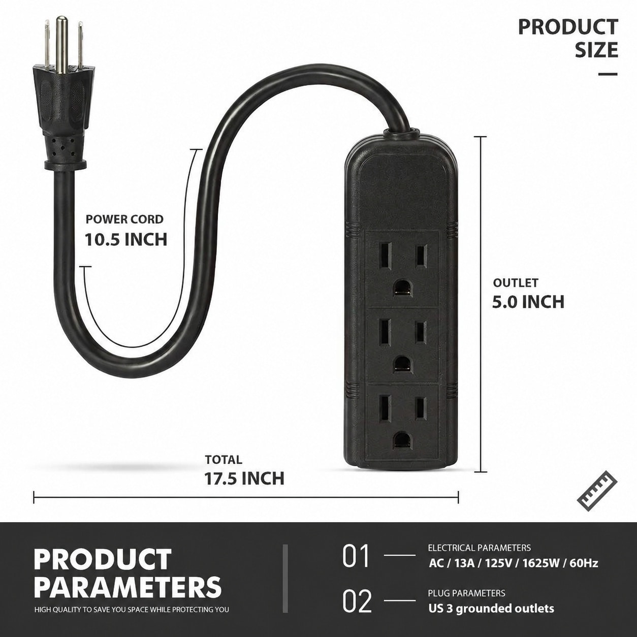 Phewnyzo LPW0726W155 Electrical-Power-Strips - View #2