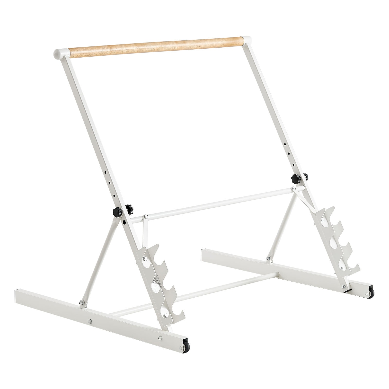 VEVOR Ballet Barre  3 ft Freestanding Portable Barre Bar  Home Fitness Exercise Equipment for Abs  Arms  Strength  and Cardio  Easy to Store Foldable Stretching Dance Bars  4 Level Height Adjustable