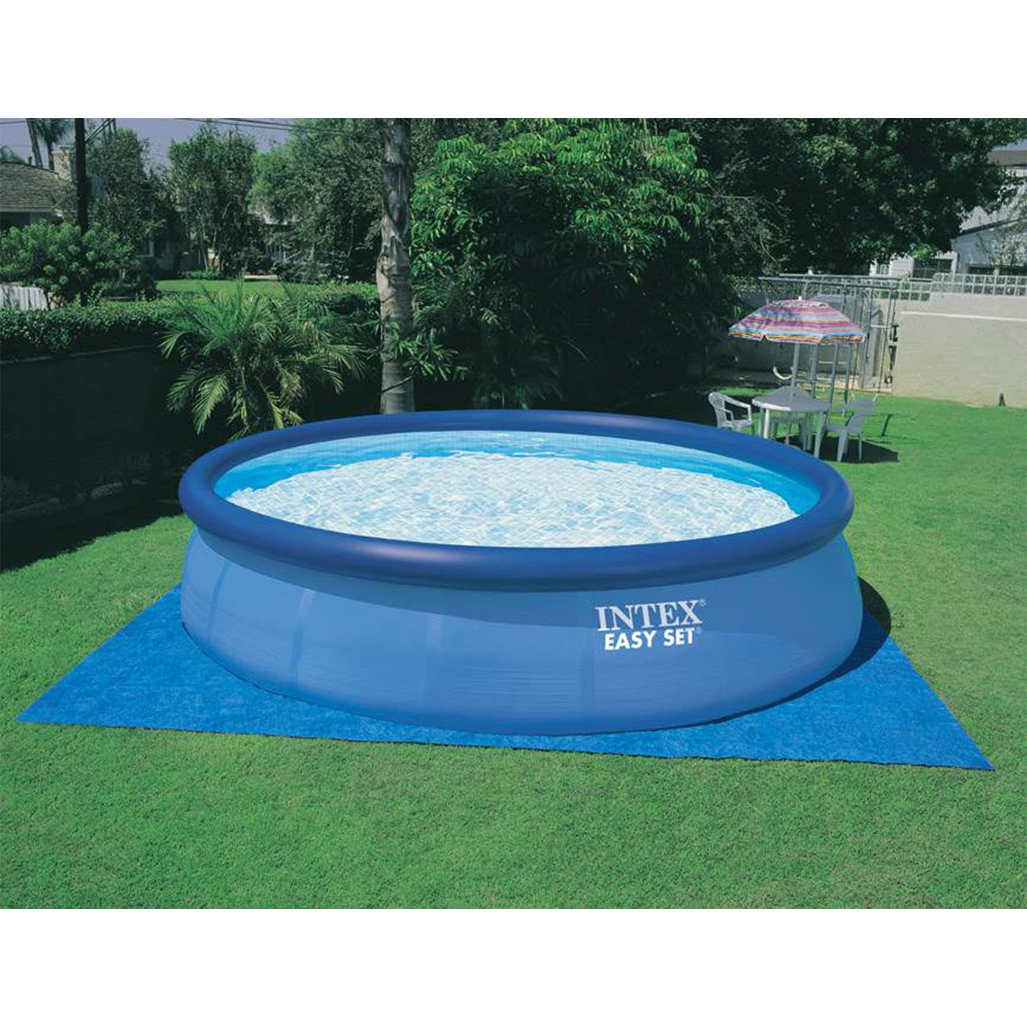 Intex 2 X 26175EH 18-ft X 18-ft X 48-in Inflatable Top Ring Round Above ...