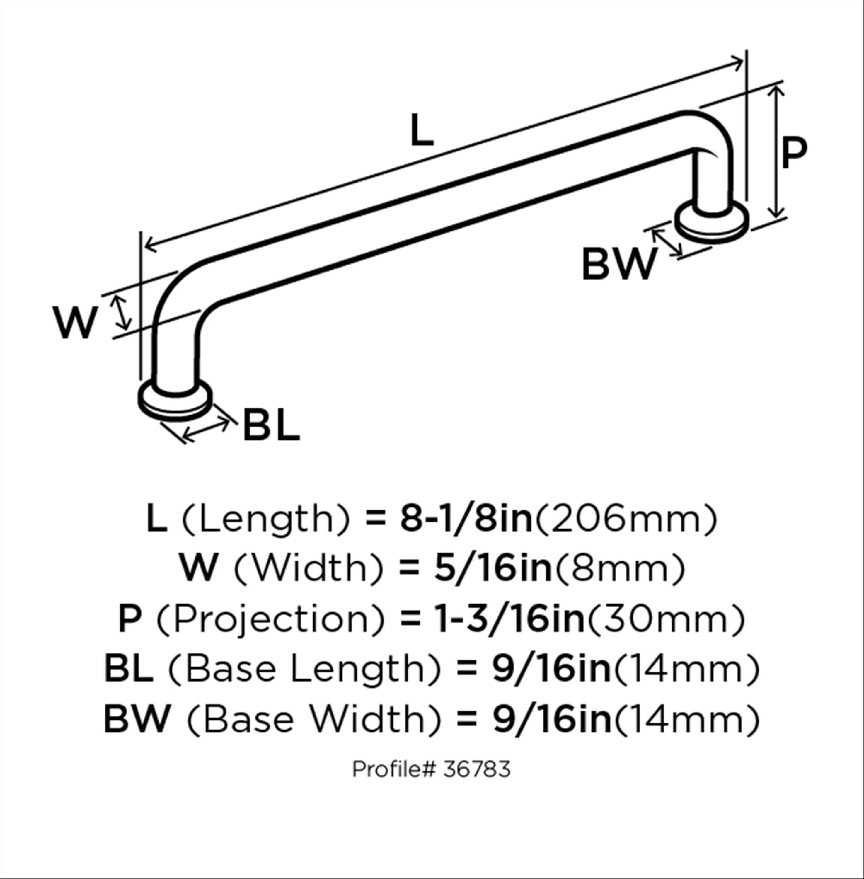 Amerock BP36783CZ Cabinet-Pulls - View #7