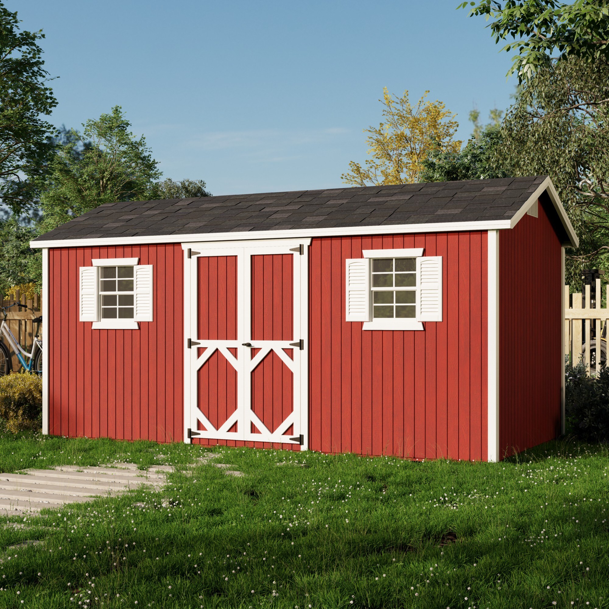 Little Cottage Co 8X16 CWS-PC-FK Wood-Storage-Buildings - View #2