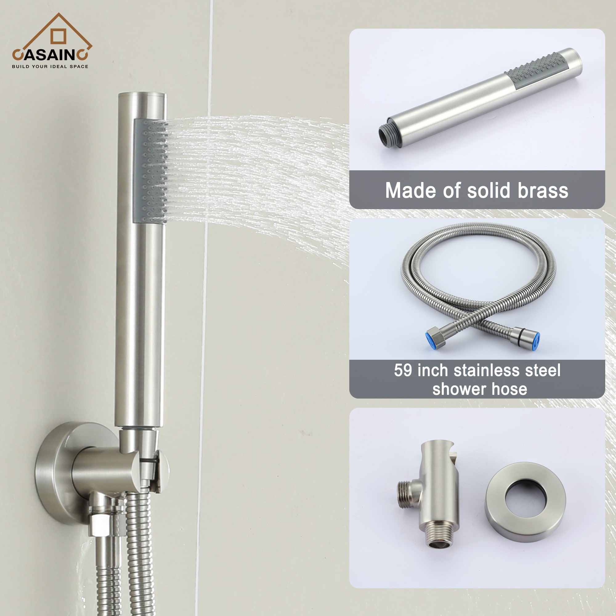 CASAINC CS3562-BN Showerhead-Bar-Panels - View #5