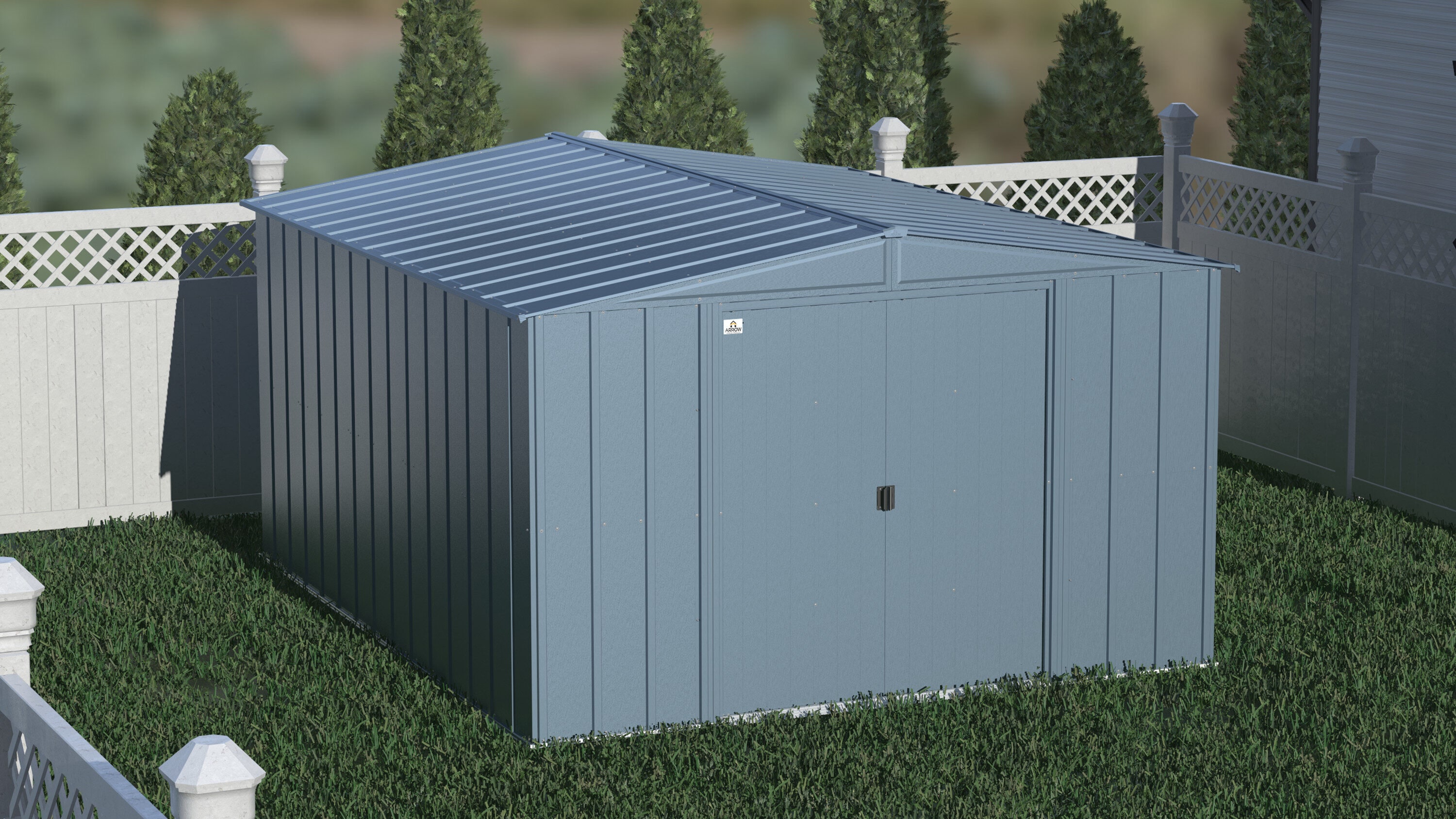 Arrow CLG1012BG 10-ft x 12-ft Classic Galvanized steel Storage Shed
