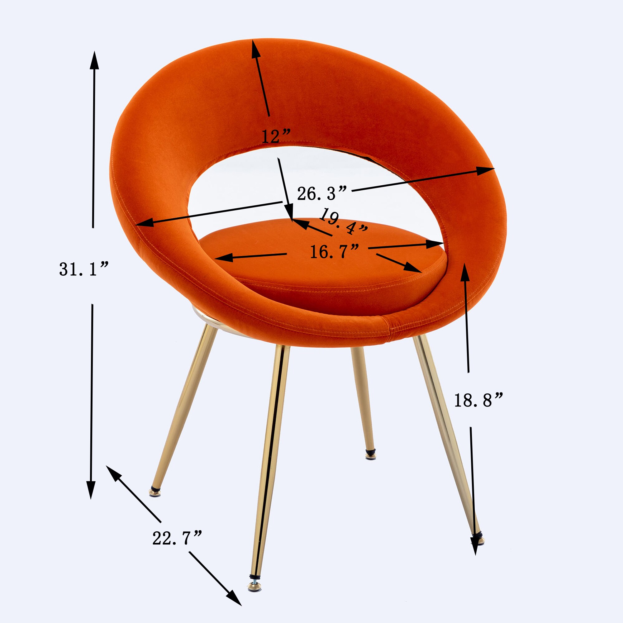 Clihome CMCH-150OR Office-Chairs - View #4
