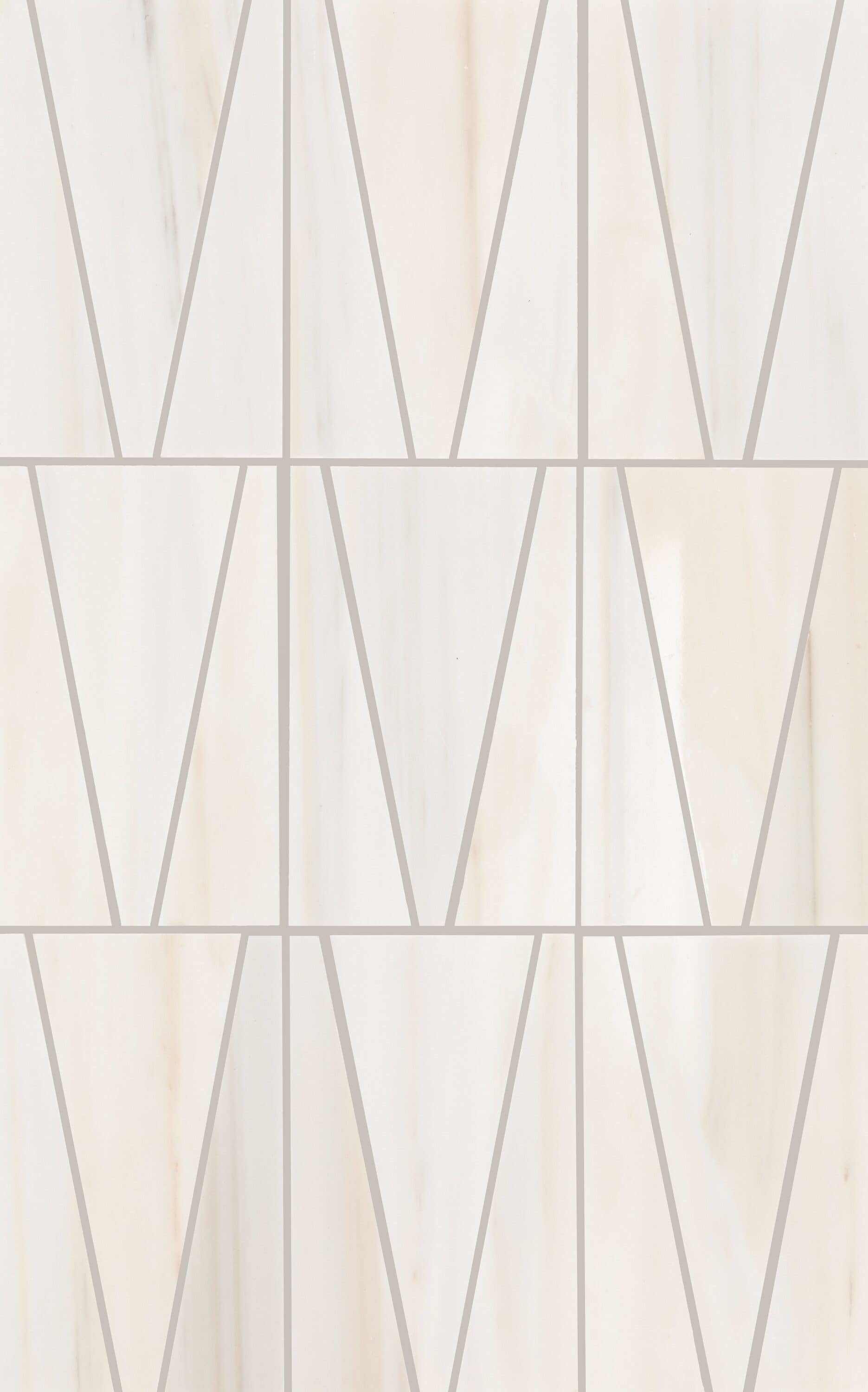 Daltile Perfit Mosaix Patagonia White 12-in x 18-in Polished Natural stone Mixed Marble look Mosaic Wall Tile ( 7.15-sq ft Carton )
