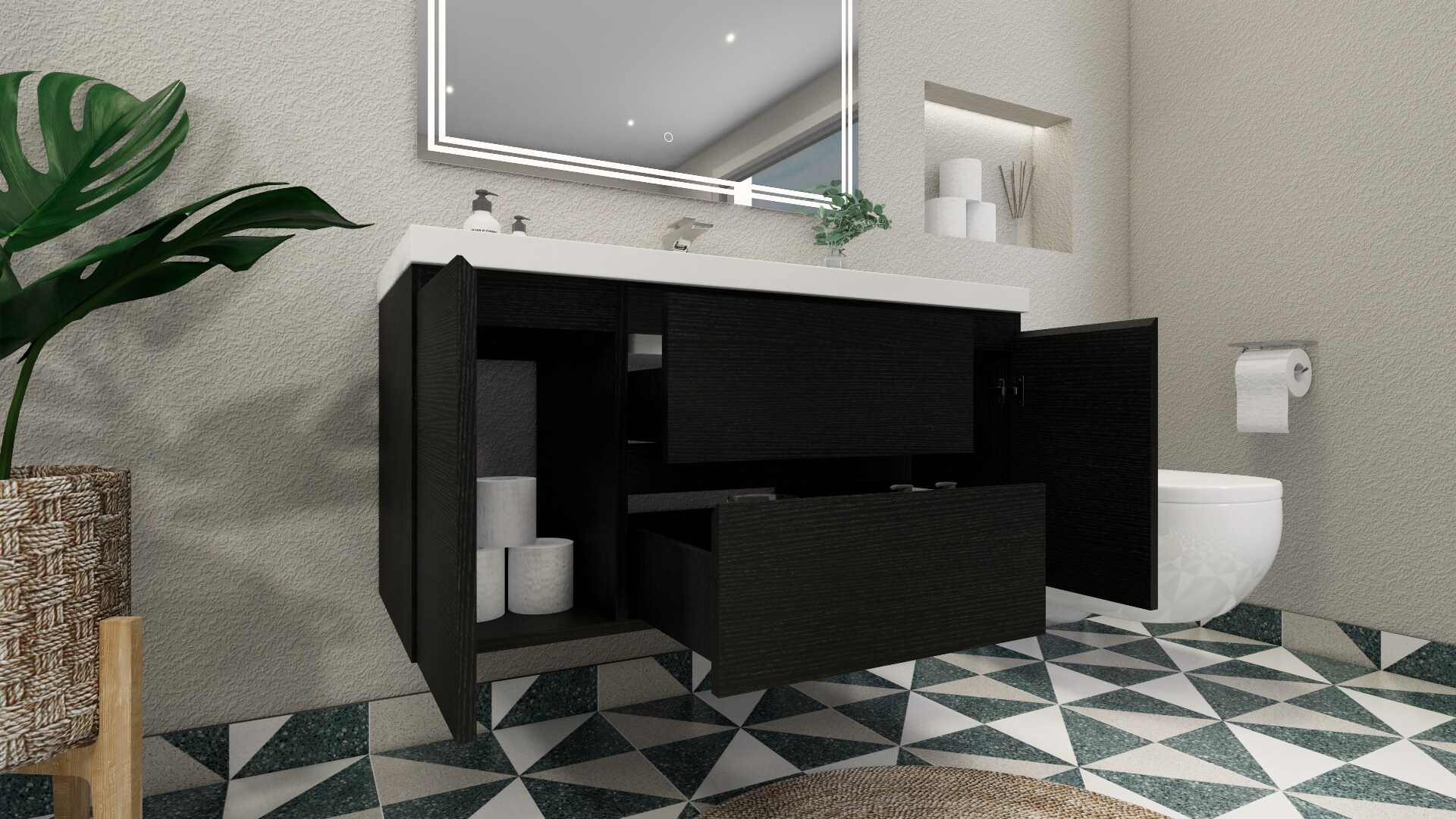 Moreno Bath MOB48S-RB Bath-Vanity-Combo - View #8