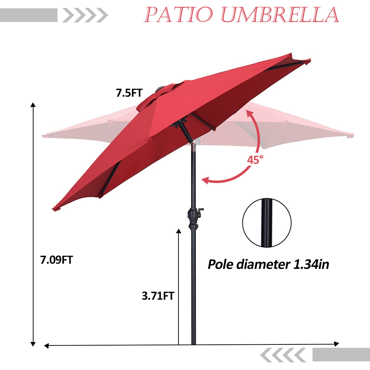 Ainfox RDRQVXI3 Umbrellas-2 - View #3