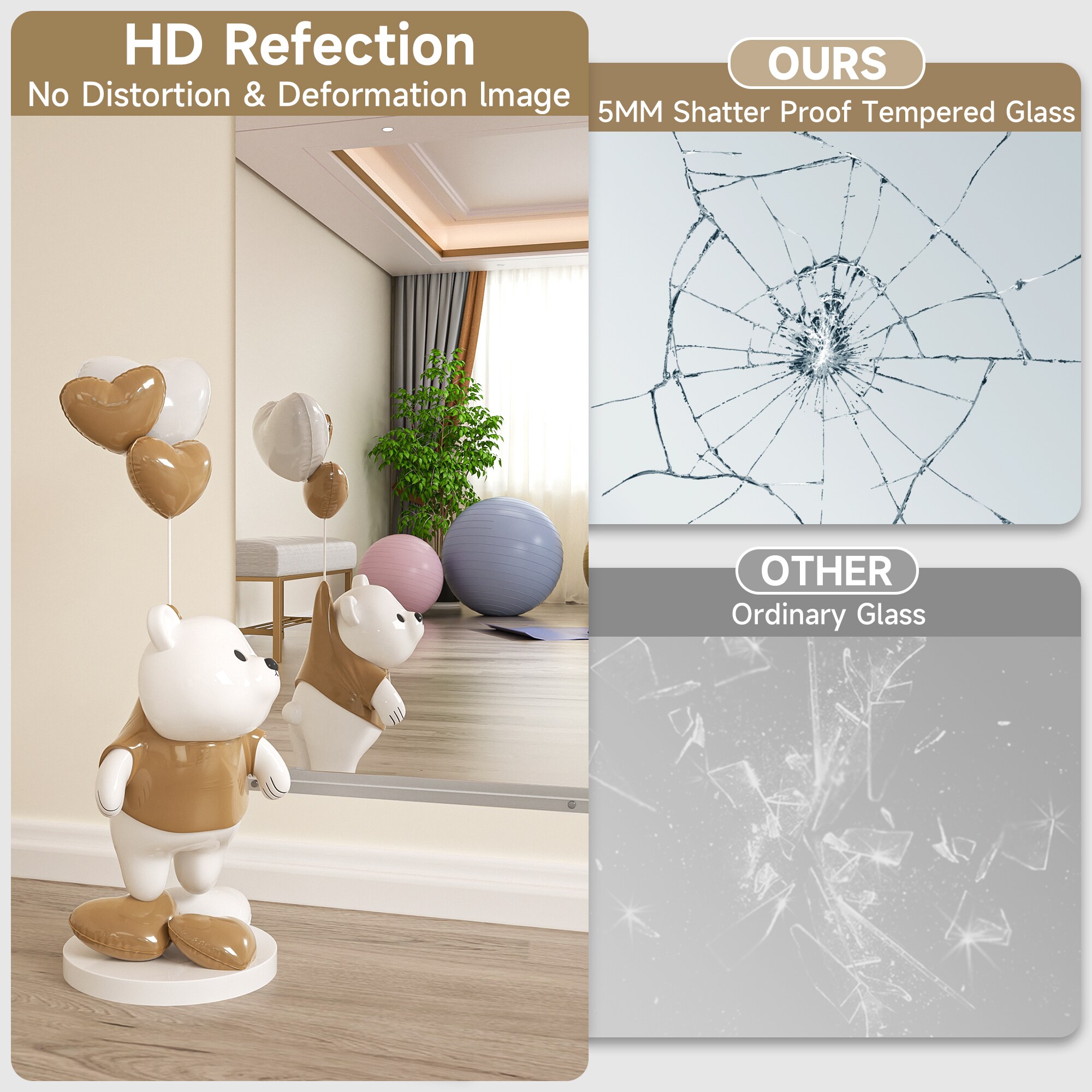 LOVMOR SF-R-GM-36-60-2PC Decor-Mirrors - View #4