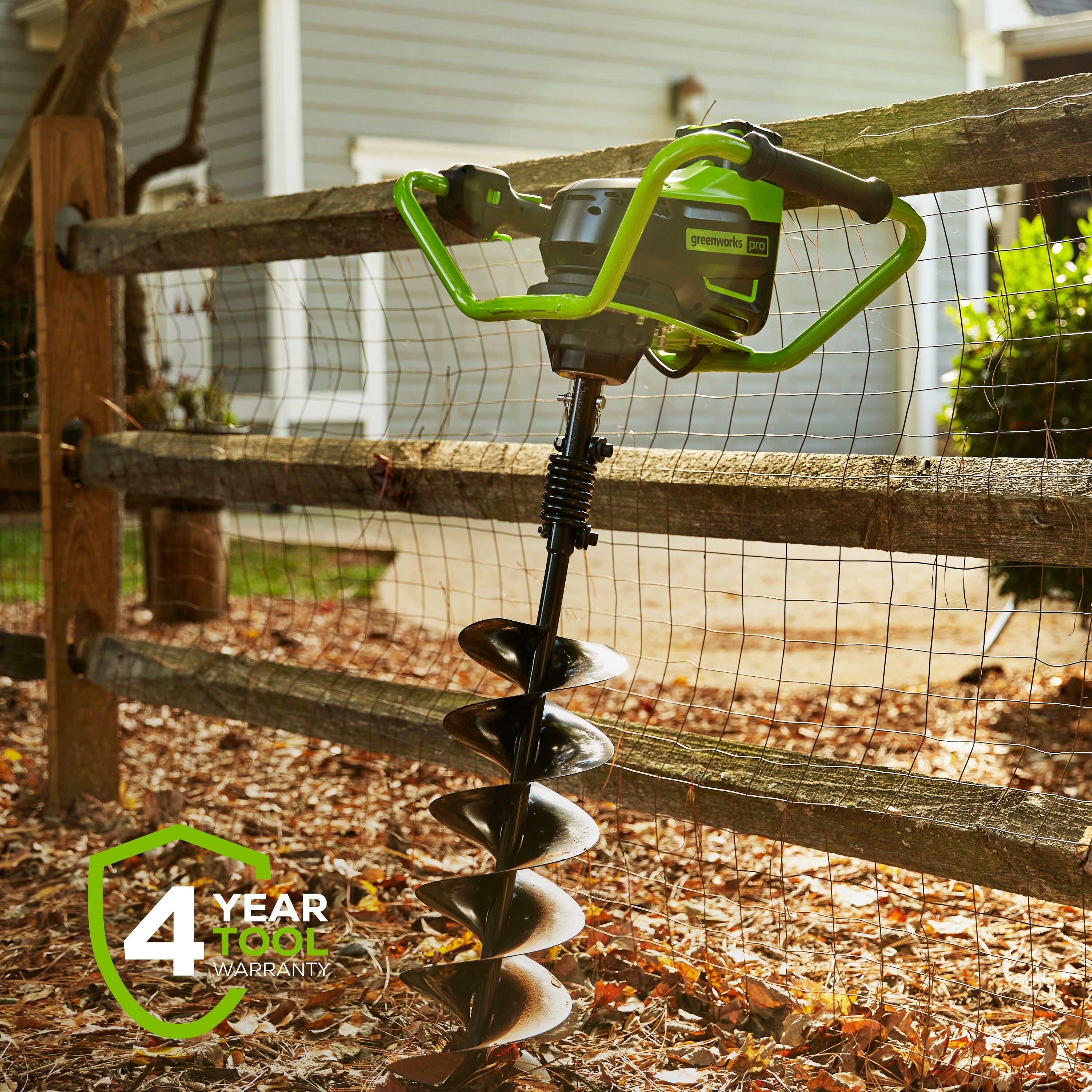 Greenworks 1-man Auger Powerhead with 8-in Bit(s) Included in the 