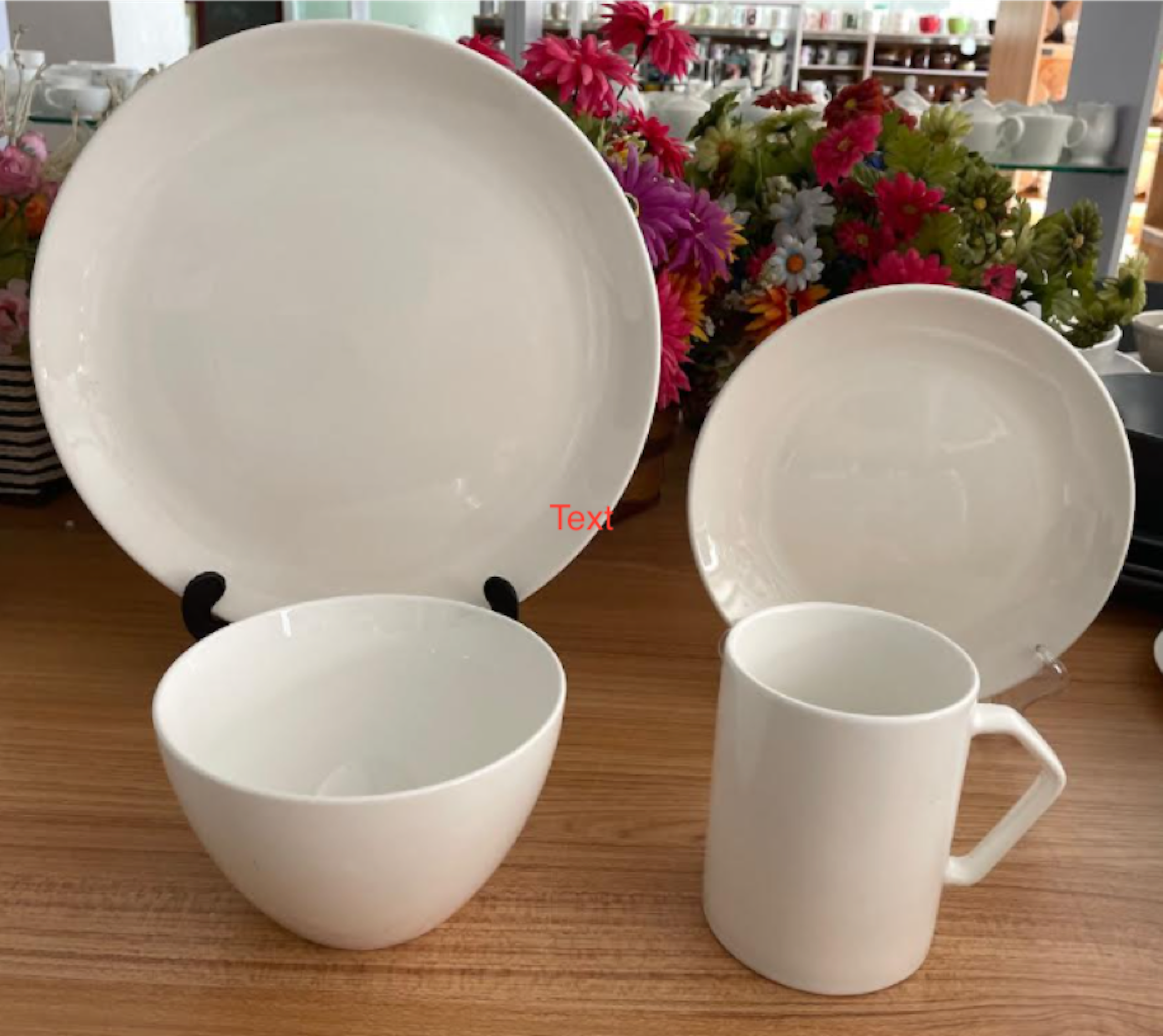 allen + roth 888133 16 -Piece Porcelain Dinnerware