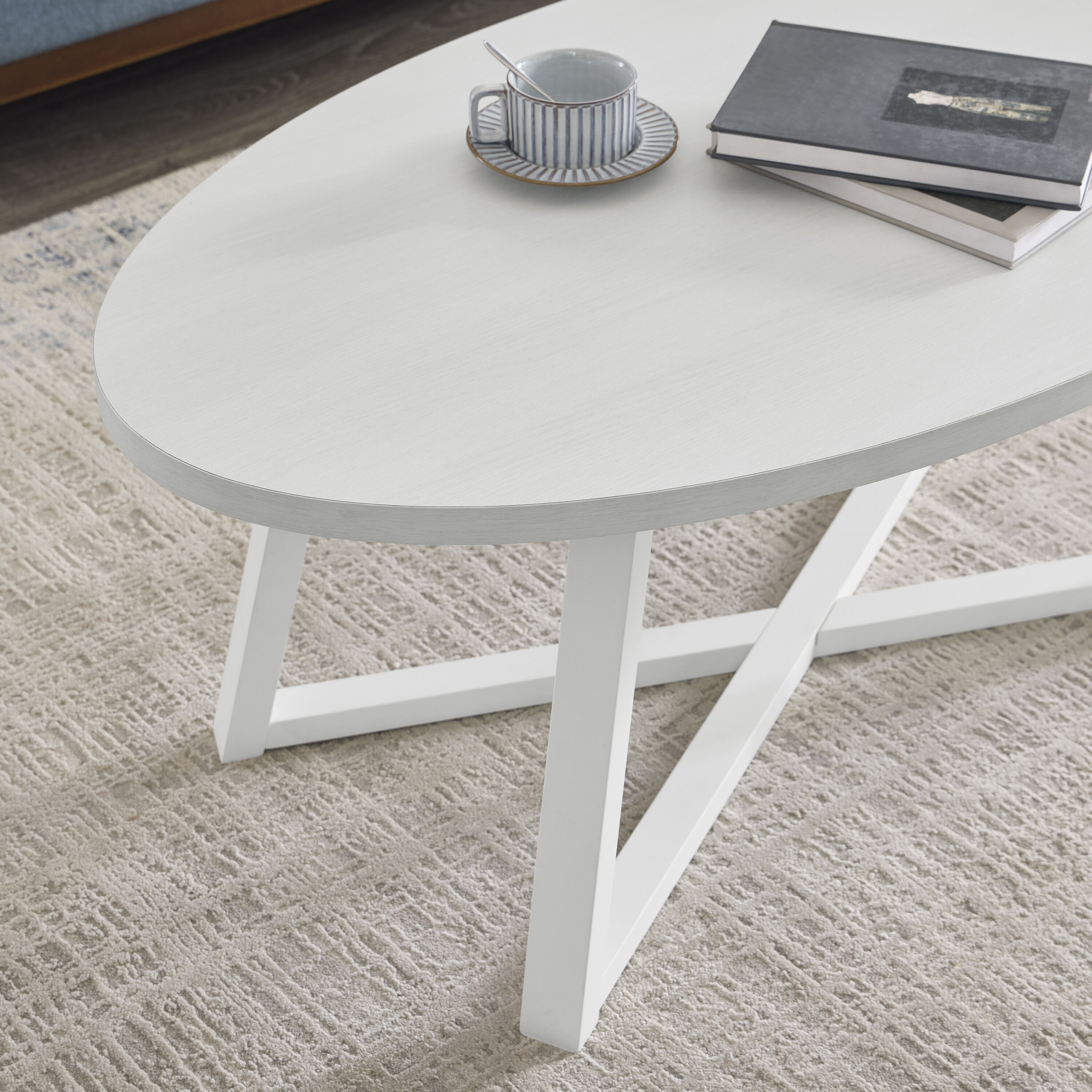 Roundhill Furniture OC0165WH Coffee-Tables - View #3