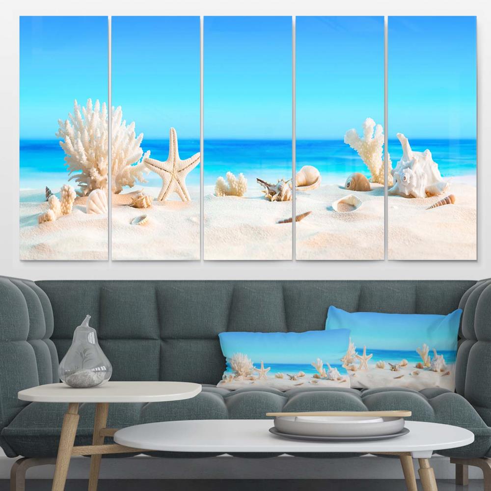 Designart 28-in H x 60-in W Coastal Metal Print at Lowes.com