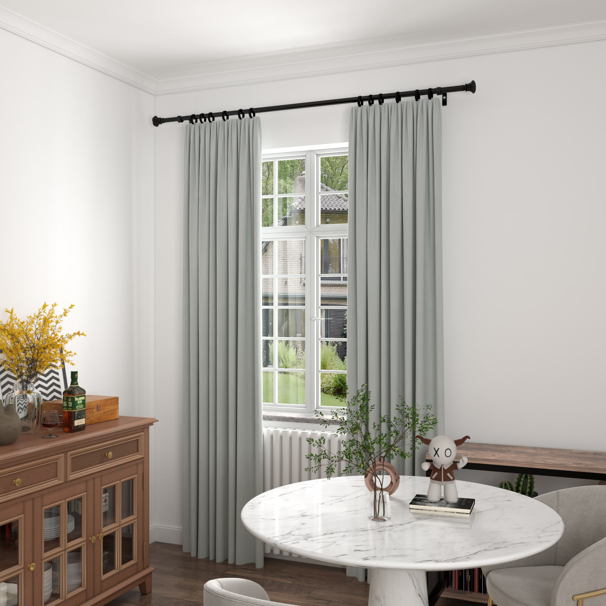 ACROMA 81928BK Curtain-Rods - View #2