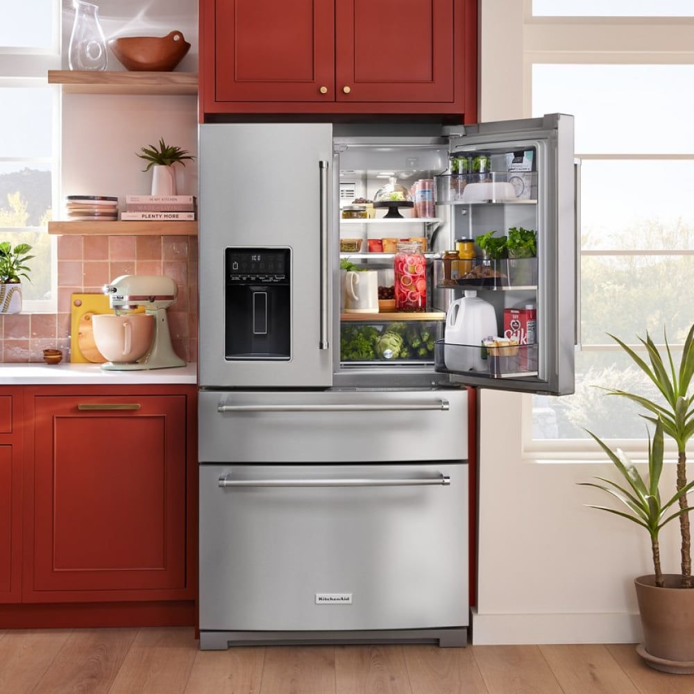 KitchenAid 26.2-cu ft 4-Door French Door Refrigerator with Ice Maker ...