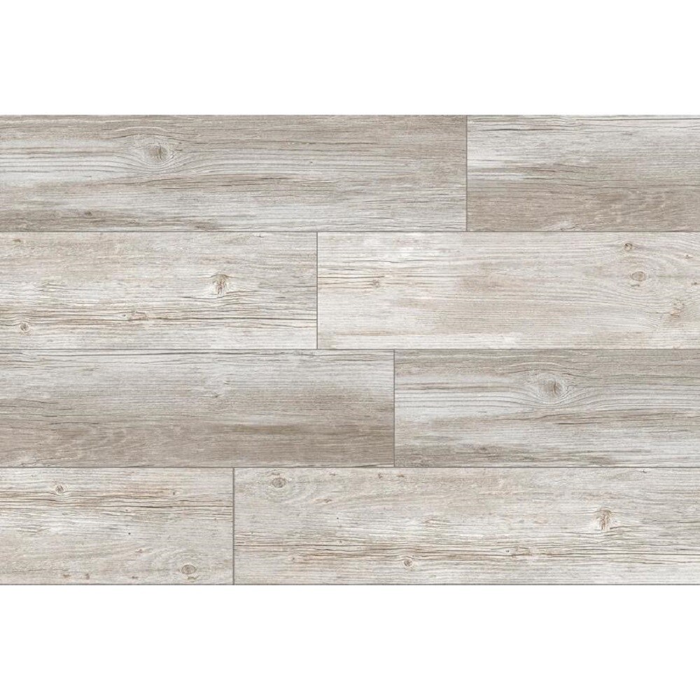 Style Selections Woods Vintage Gray 6-in x 24-in Glazed Porcelain Wood Look  Floor Tile in the Tile department at Lowes.com