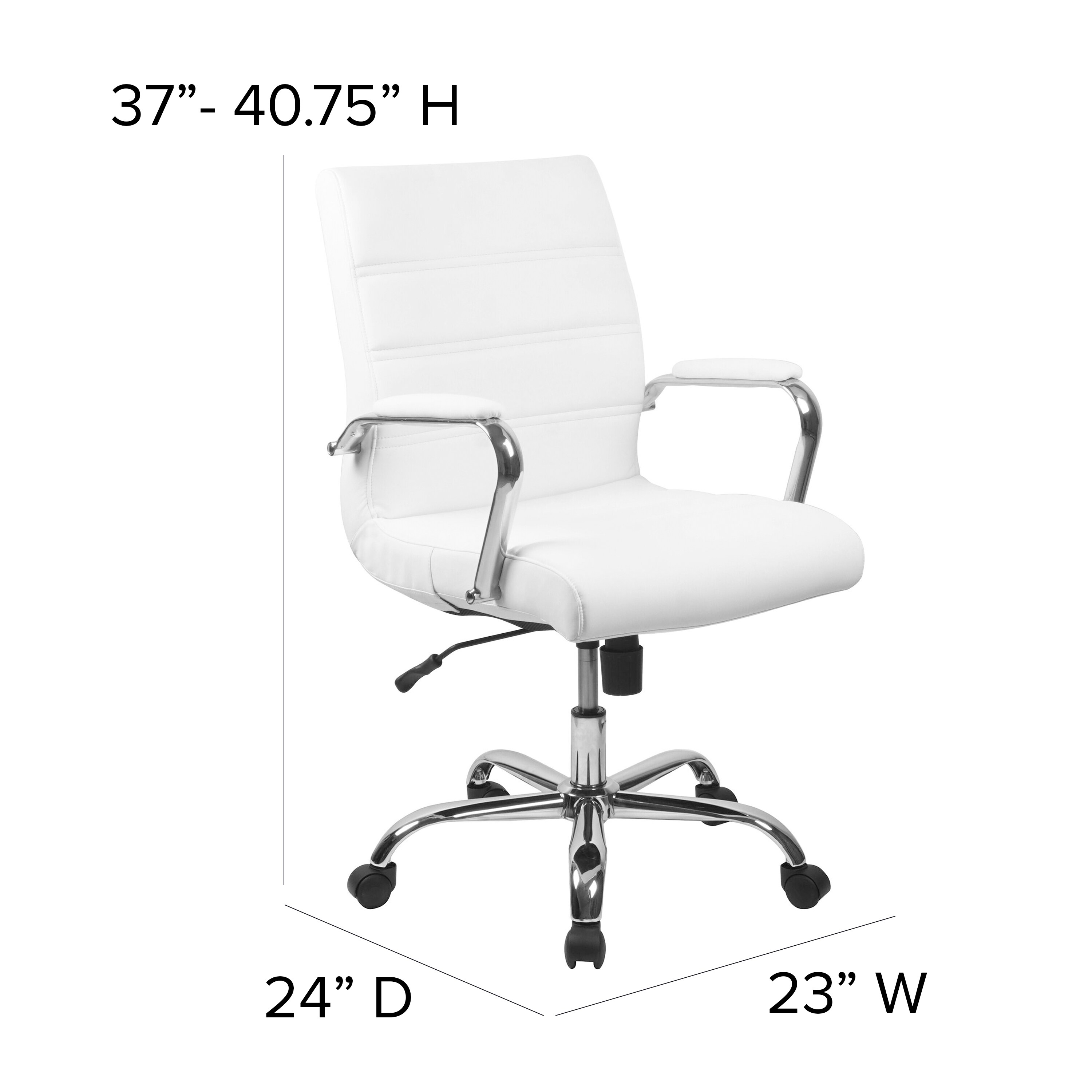 executive chair white leather