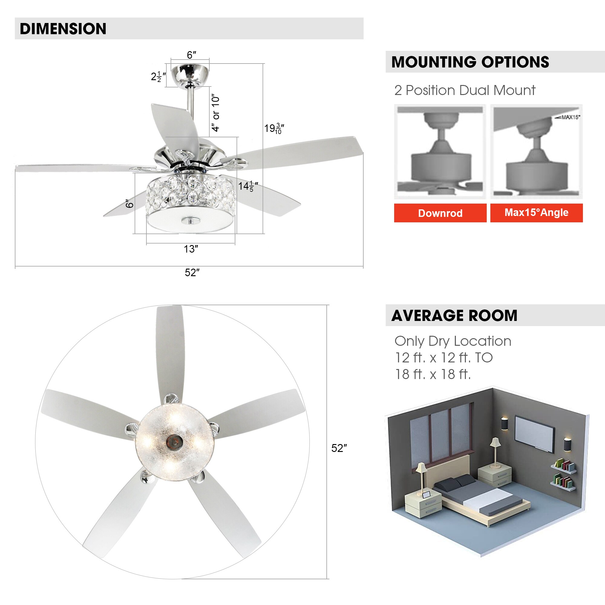 Parrot Uncle F6217110V Ceiling-Fans - View #8