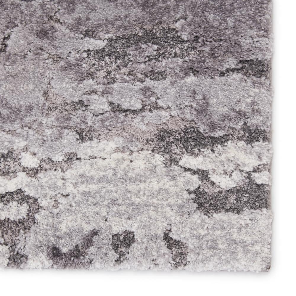 5'x8' Pewter Area Rug Carpet. 25 oz. Face Weight. 1/2 Thick. Polyester.  Loose and Soft Frieze.