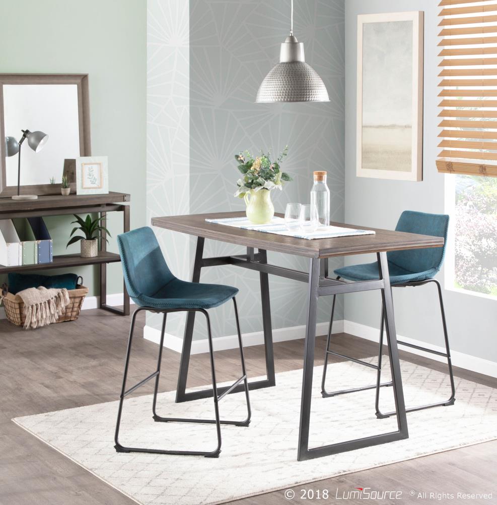 LumiSource B26-DUKZ BK+BU2 stools - View #9