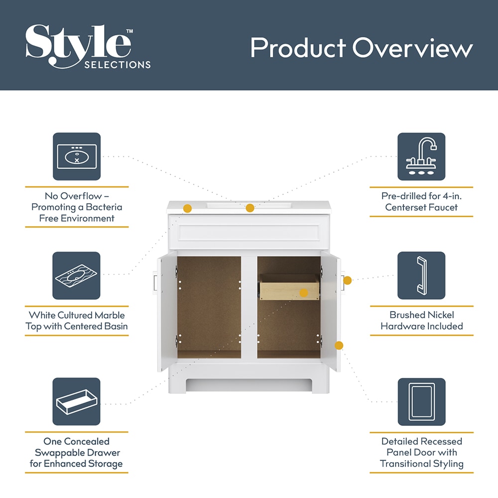 Style Selections C51130 Bath-Vanity-Combo - View #4