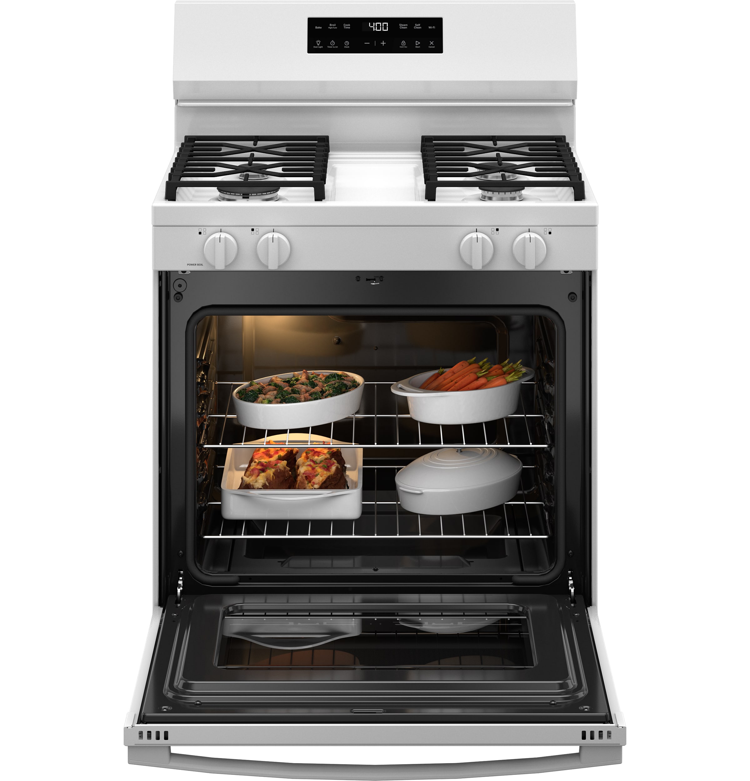 GE GGF400PVWW Freestanding-Gas-Ranges - View #2