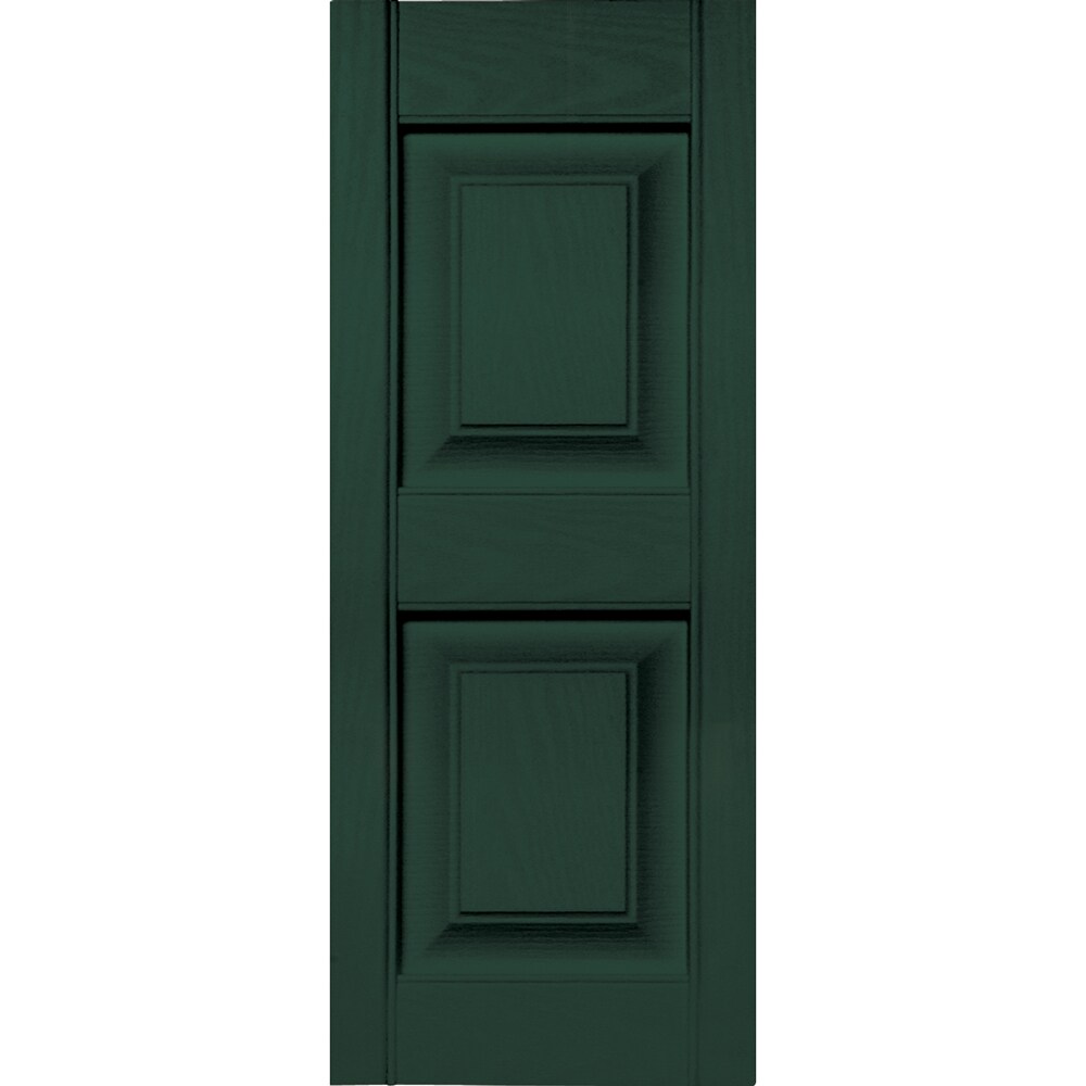 Vantage V4711231122 12-in W x 30.875-in H Midnight Green Exterior Shutters