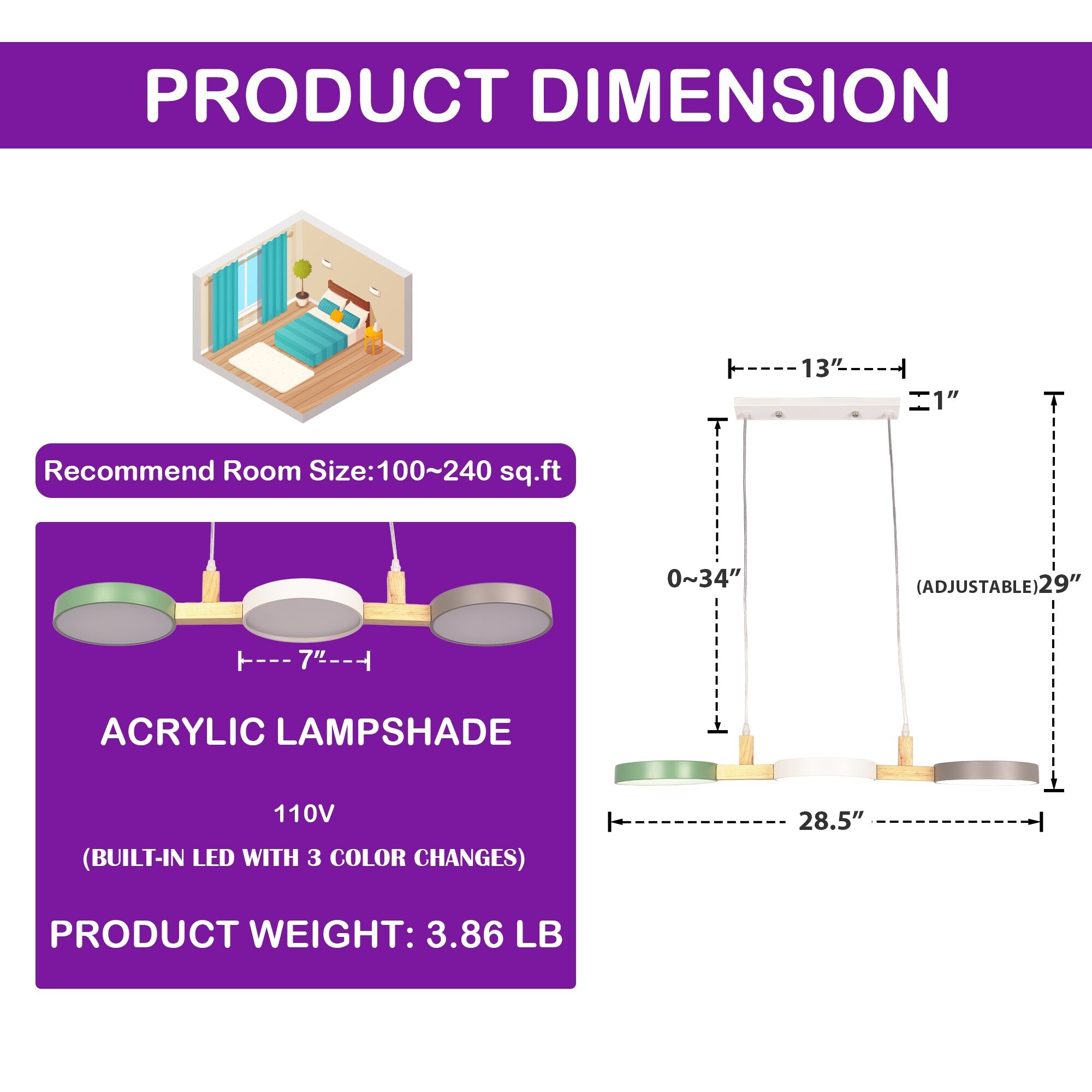 EFPERFECT MPN-DS-DY155 Pendant-Lights - View #5
