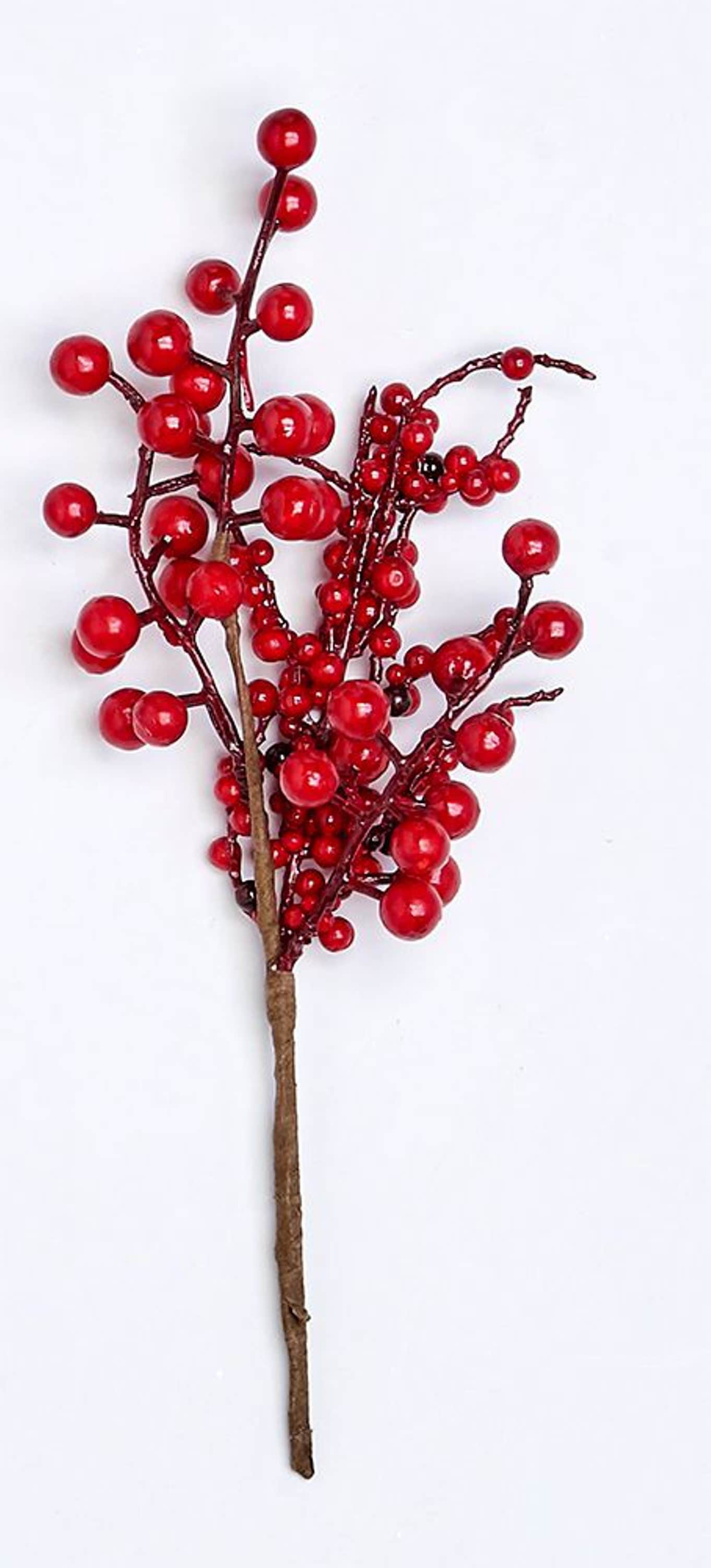 Red Berry Garland - Waterproof Berries - 5 Foot