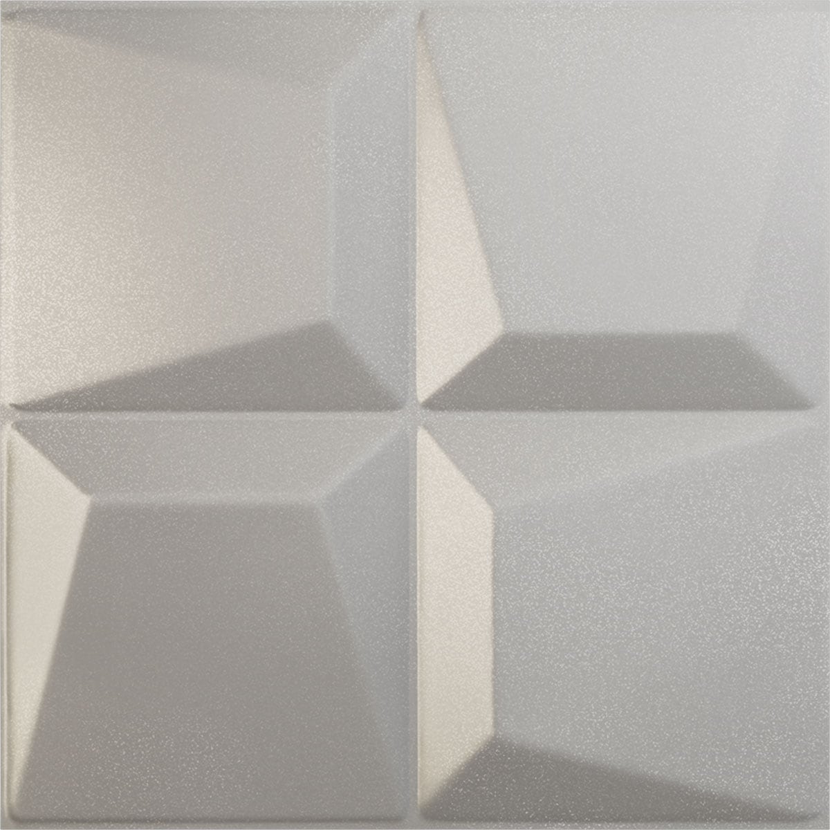 Ekena Millwork WP20X20TEASV 19-5/8-in x 19-5/8-in Embossed Paintable/Stainable Silver PVC Wall Panel (