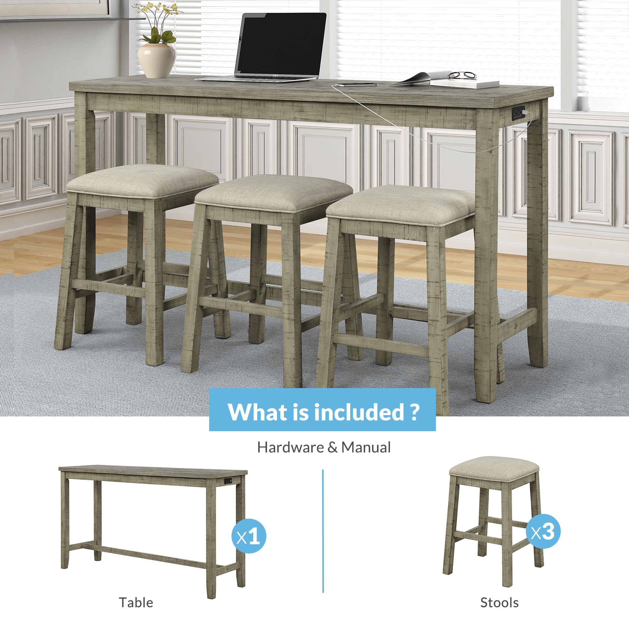 LIVIZA GIZ-MA539GG Dining-Sets - View #3