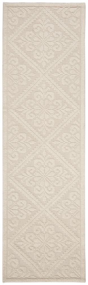 Safavieh VRM306A-28 Vermont Putney 2 x 8 (ft) Wool Ivory Rectangular Indoor Trellis Runner rug