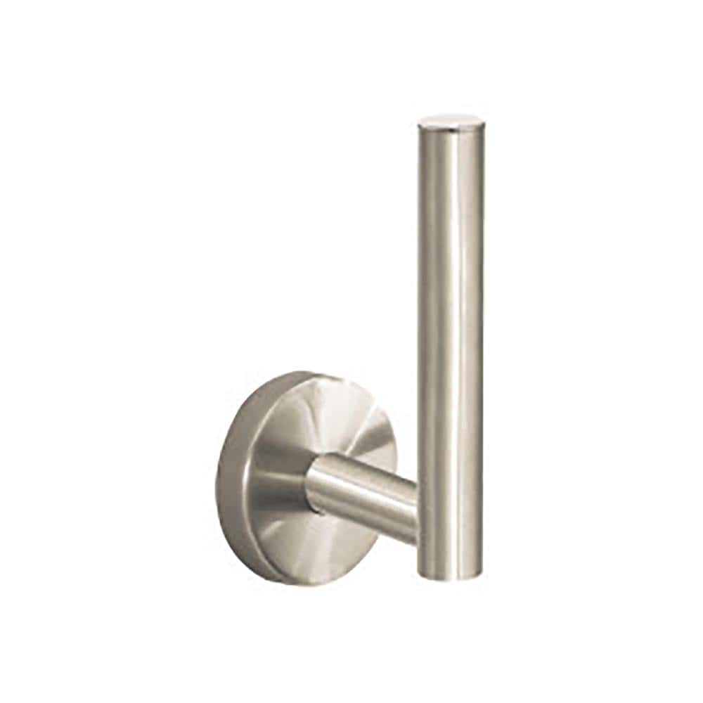 Hansgrohe 40517820 HG Accessories Brushed nickel Wall mount Single post Toilet Paper Holder 1 -Rolls with Storage