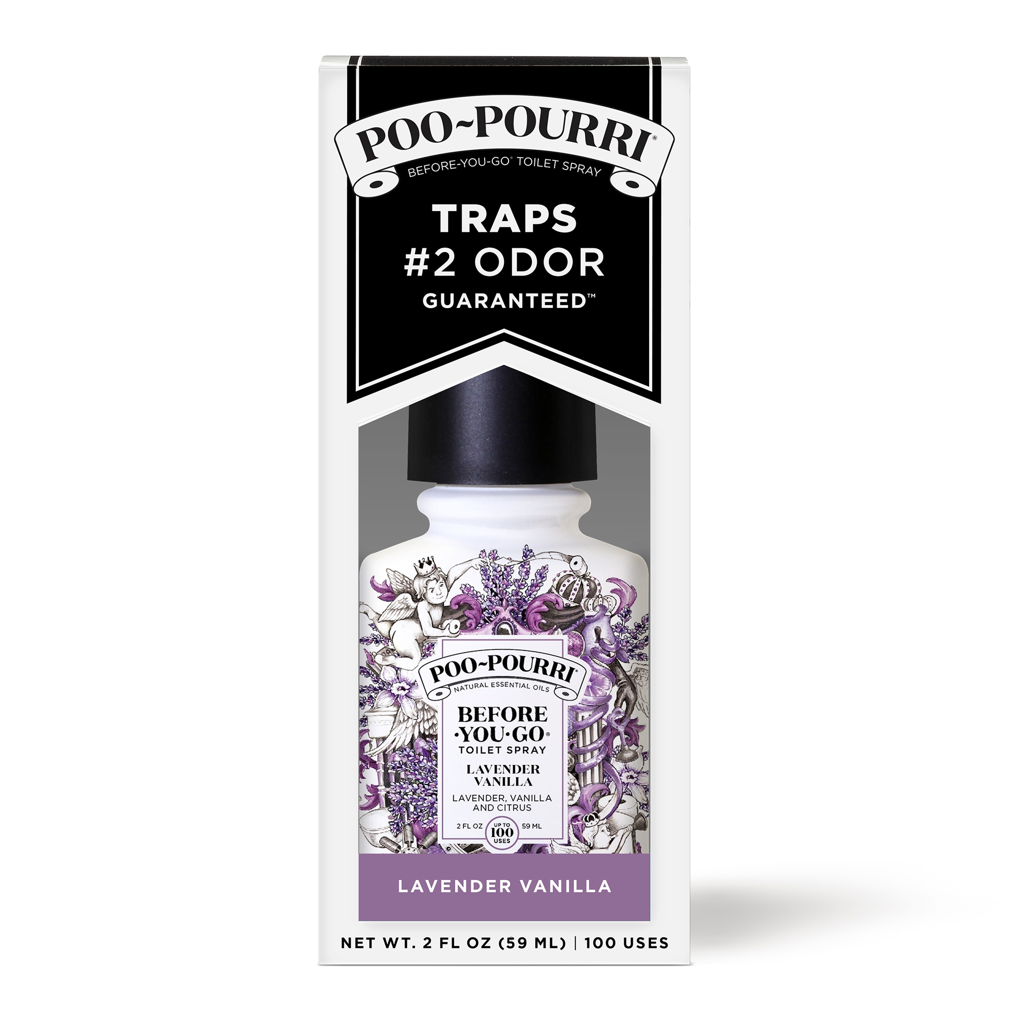 POURRI Poo Pourri 2-fl oz Lavender Vanilla Air Freshener in the