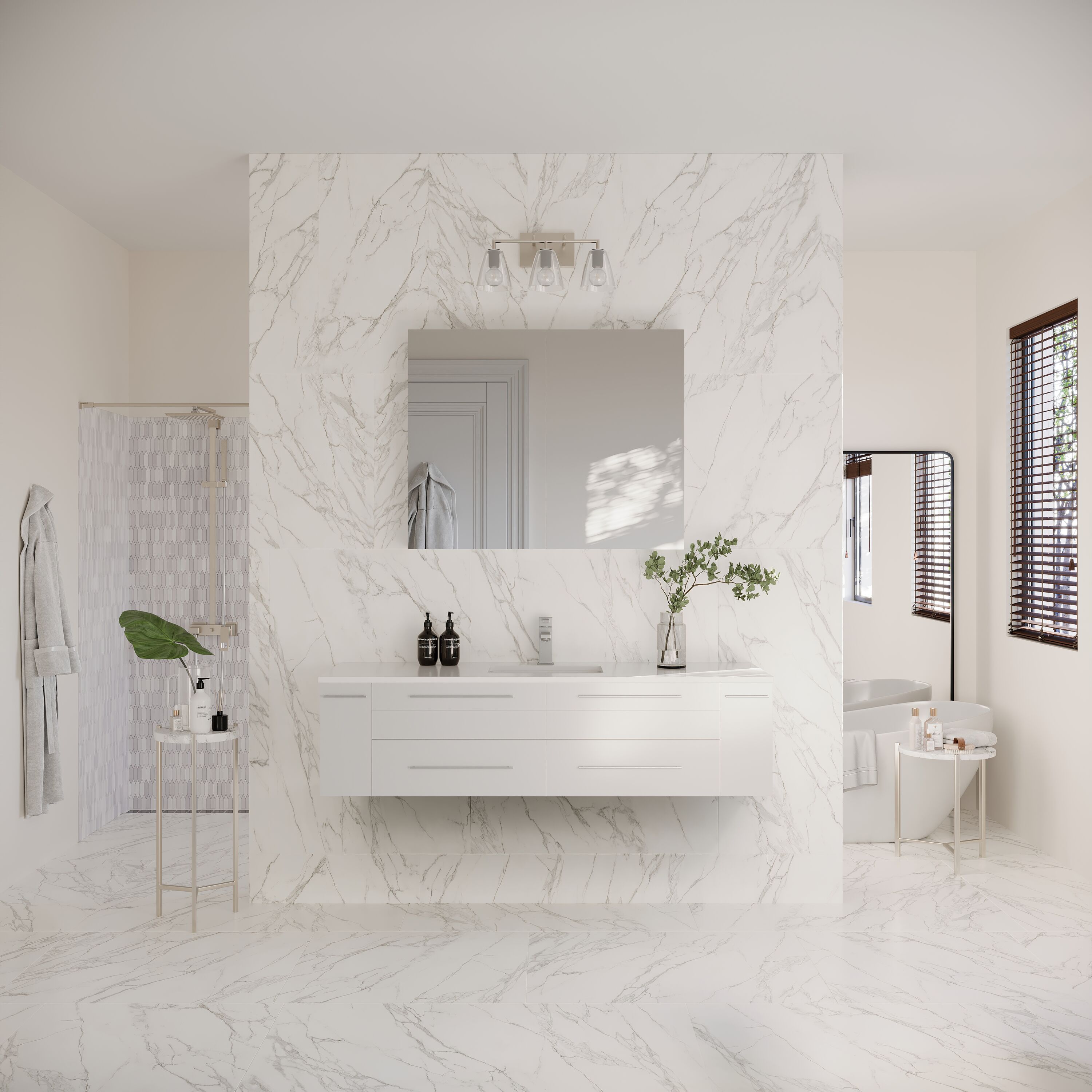 Fresca FVN6160WH-UNS Bath-Vanity-Combo - View #5