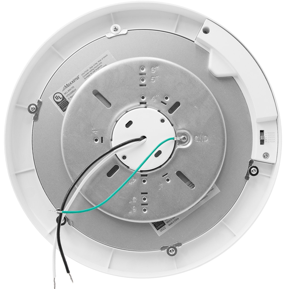 White Matte Round LED Flush Mount Ceiling Light