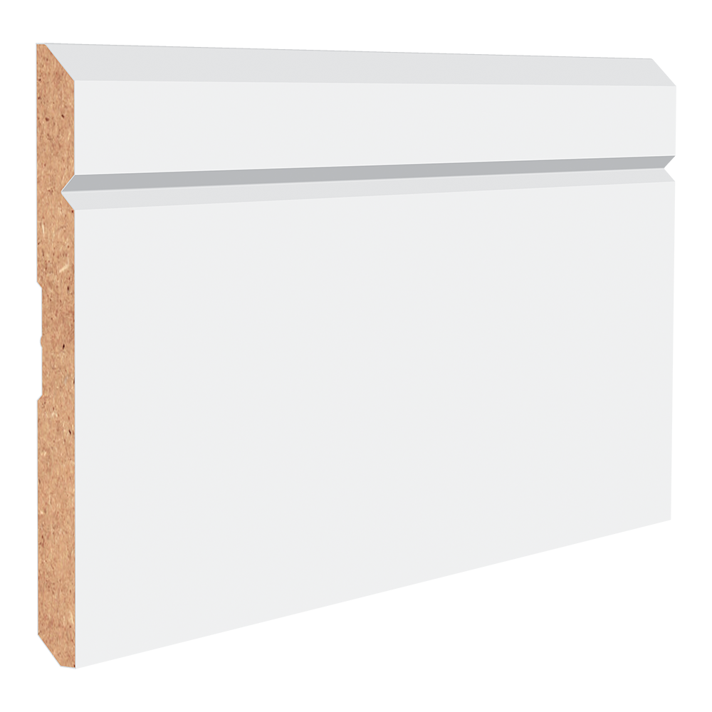 RELIABILT 8281M-MDF12 1/2-in x 6-in x 12-ft Modern Primed MDF 8281M Baseboard