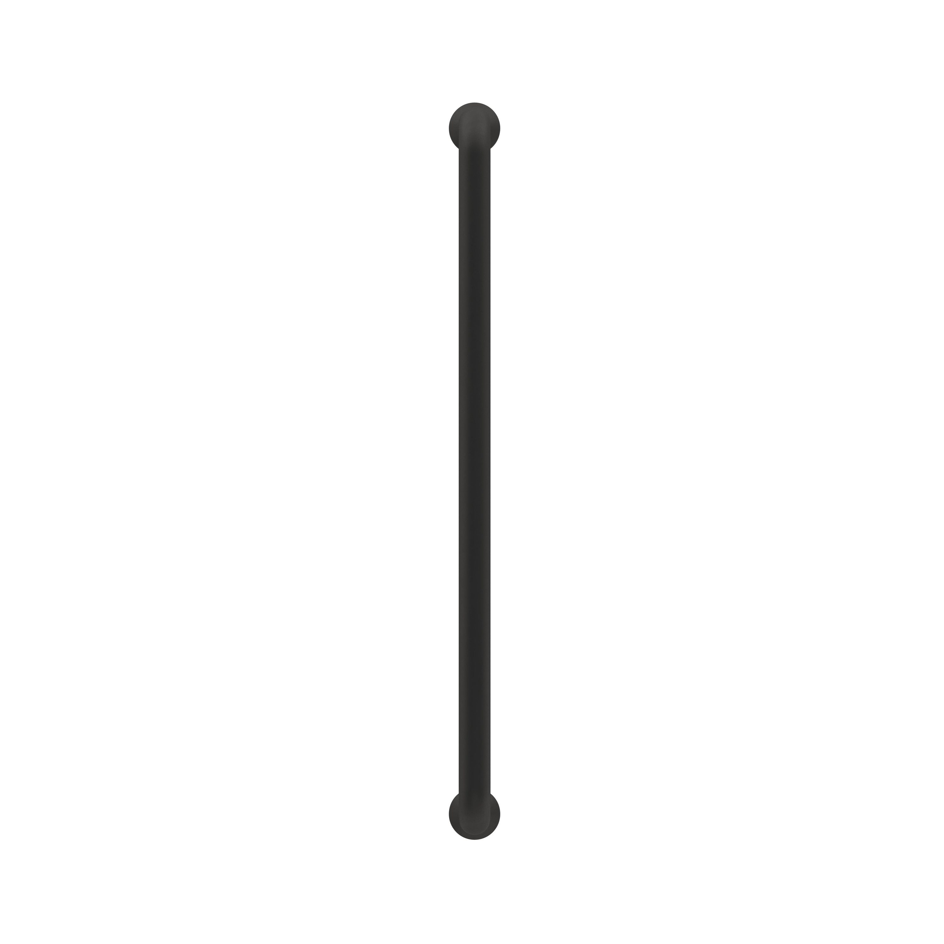 Matte Black 8" Steel Cabinet Bar Pull with Mounting Hardware