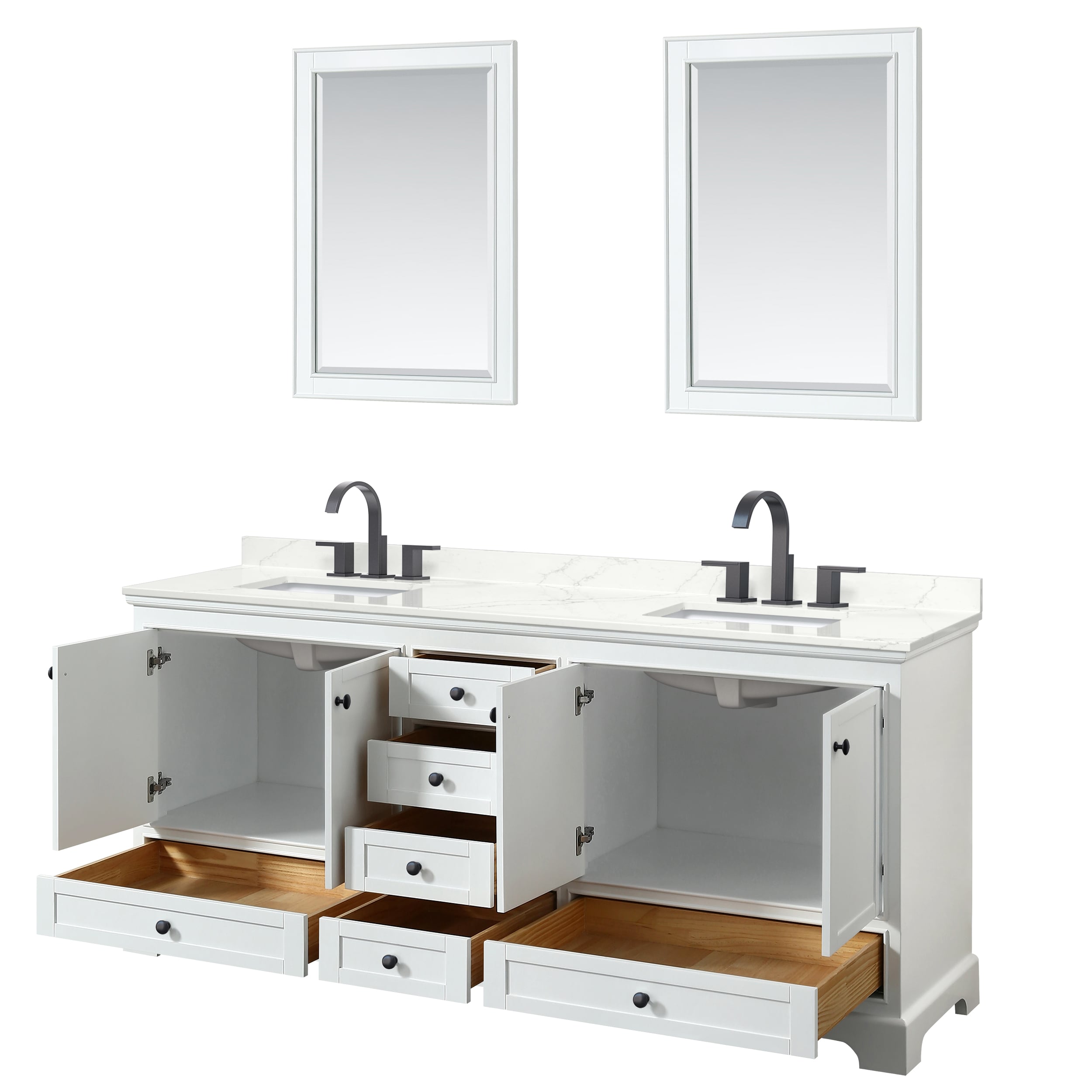 Wyndham Collection WCS202080DWBGTUS3M24 Bath-Vanity-Combo - View #2