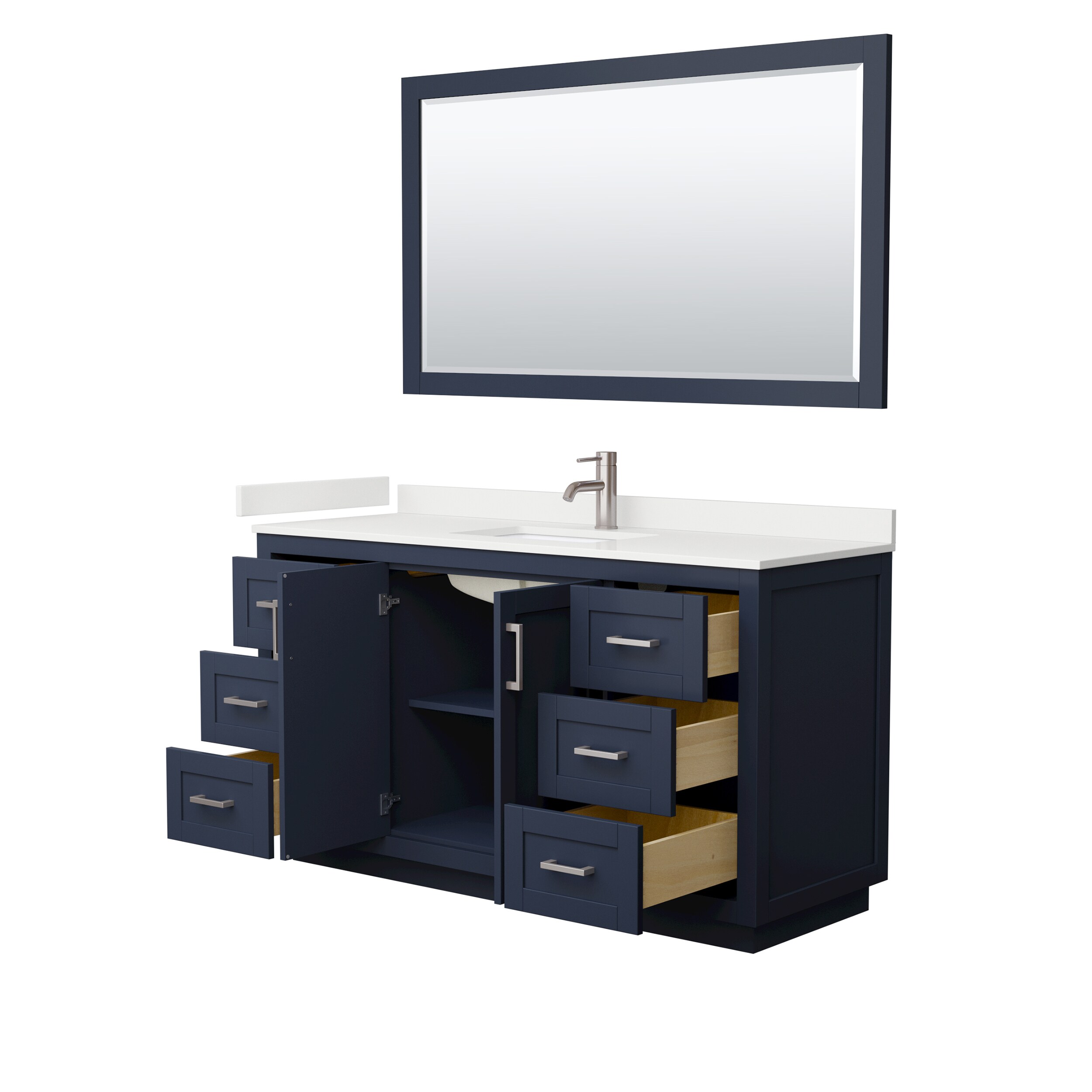 Wyndham Collection WCF292960SBNWQUNSM58 Bath-Vanity-Combo - View #3