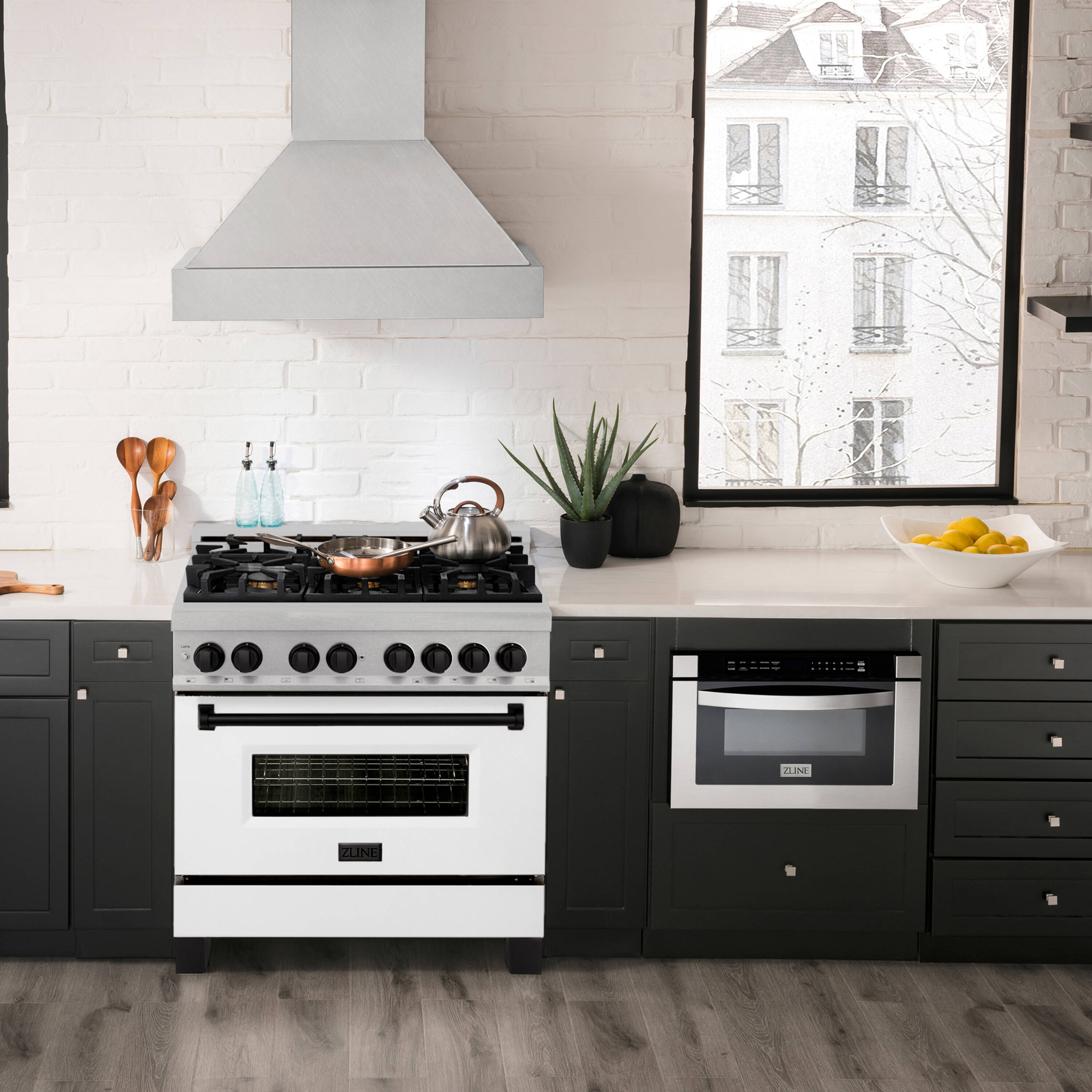 ZLINE KITCHEN & BATH RASZ-WM-36-MB Dual-Fuel-Ranges - View #9