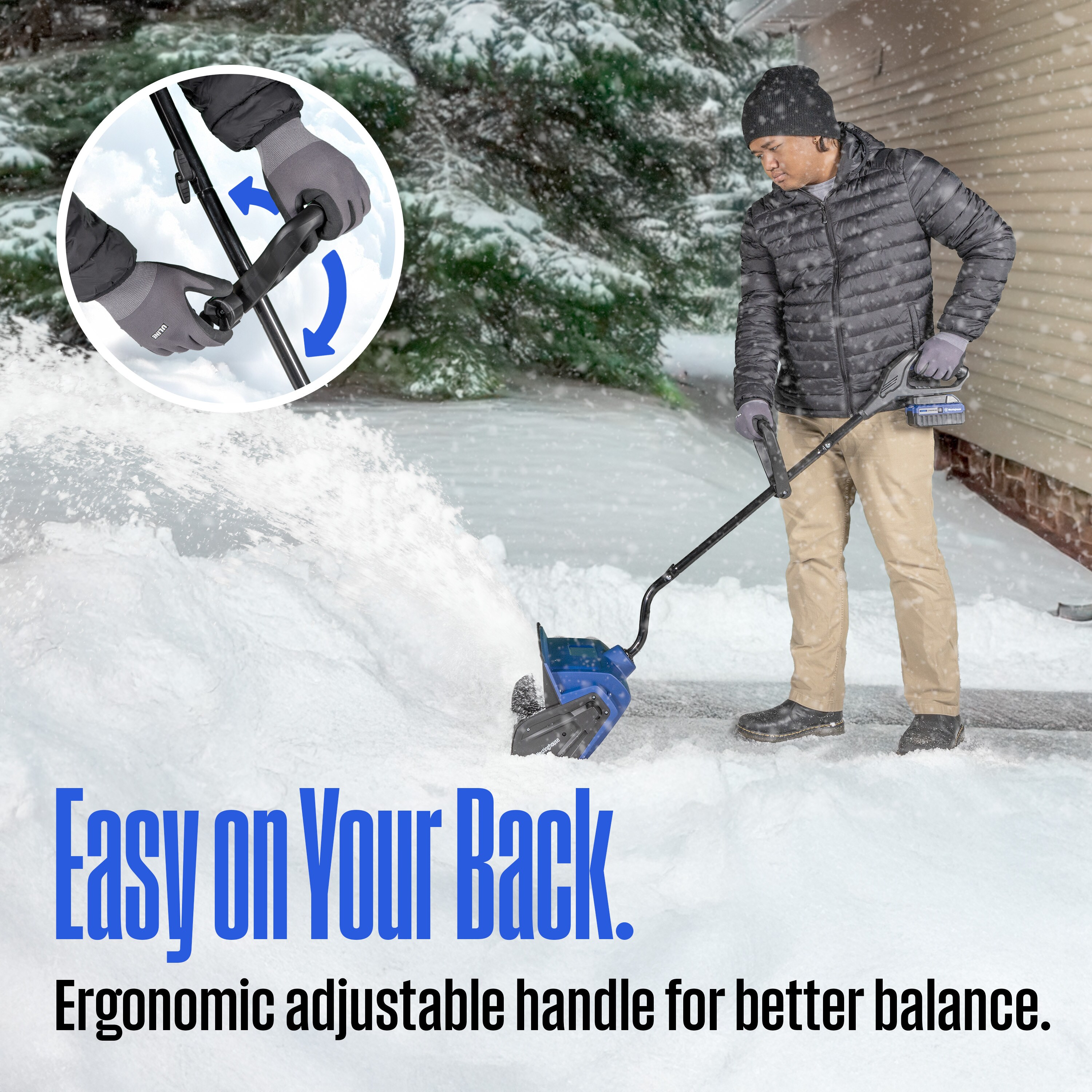 Westinghouse WSnow13S 24V 24-volt 13-in Single-stage Push Battery Powered Snow Shovel 4 Ah (Battery and Charger Included)