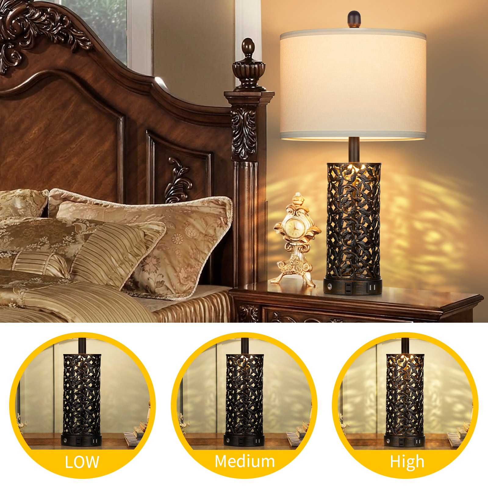 UrFurnishings TD-221 Table-Lamps - View #5