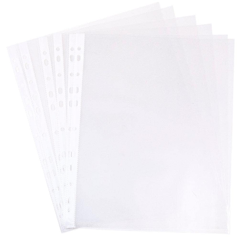 Sheet Protectors for 3 Ring Binder - 100 Premium Clear Plastic