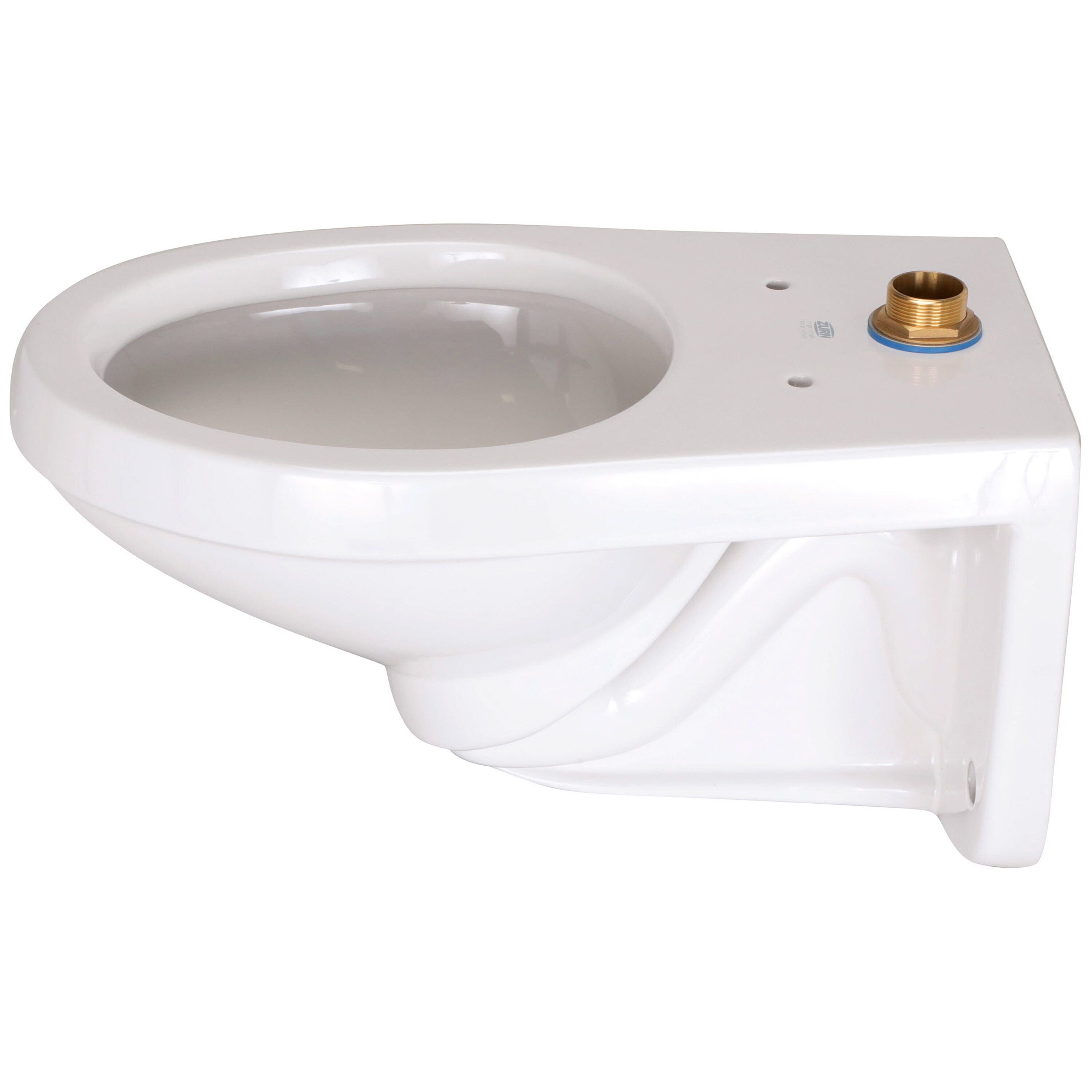 Zurn EcoVantage White Elongated Wall Hung Commercial Toilet Bowl in the ...