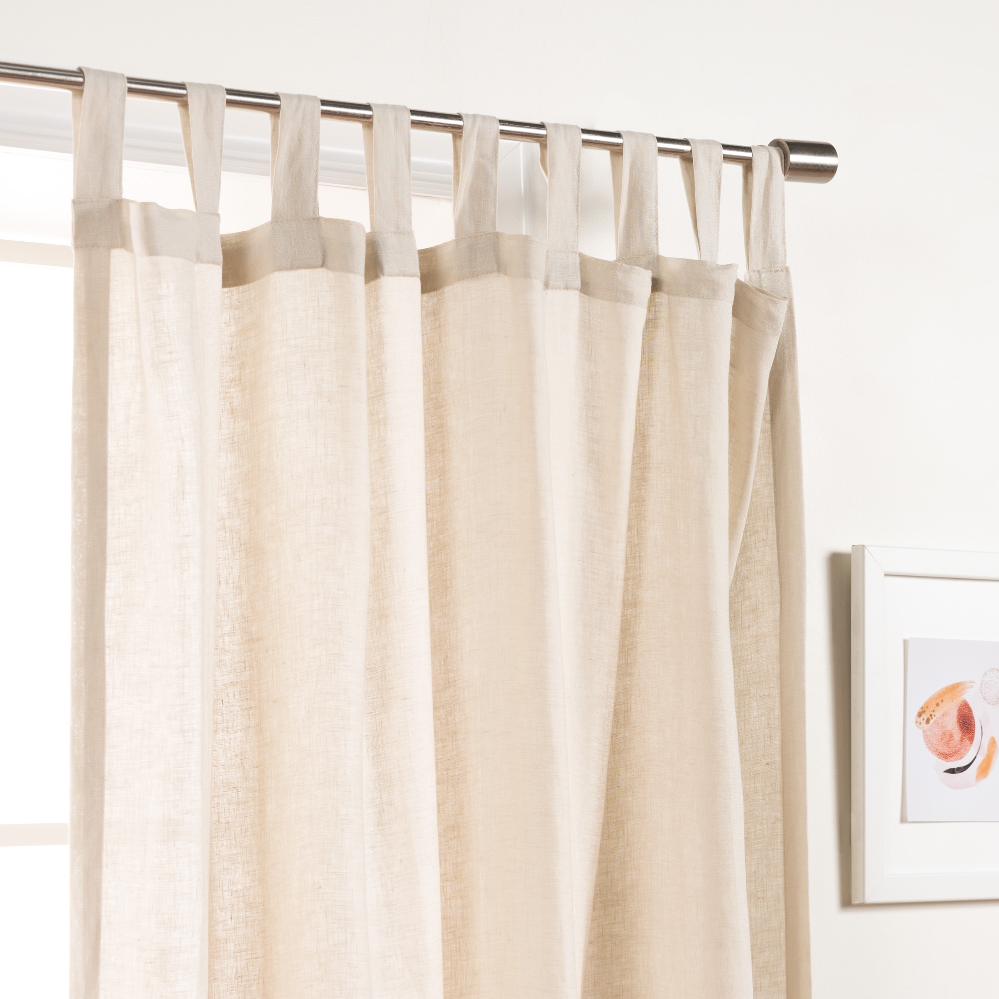 Best Home Fashion YK-04-TAB-LN-96-NATU curtains - View #6