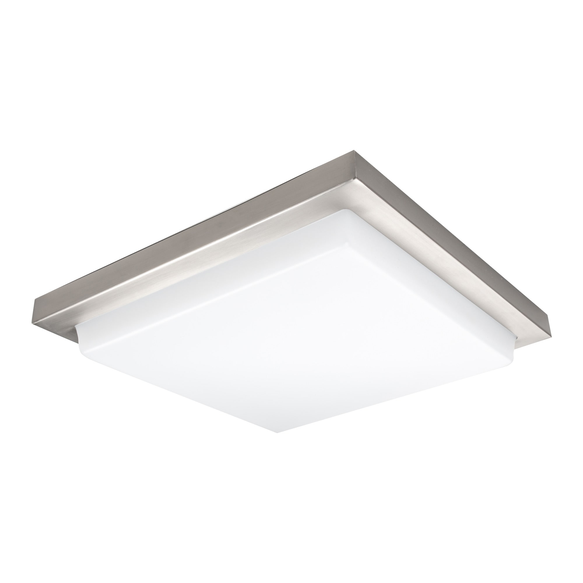 Metro Square 18" Brushed Nickel LED Energy Star Flush Mount