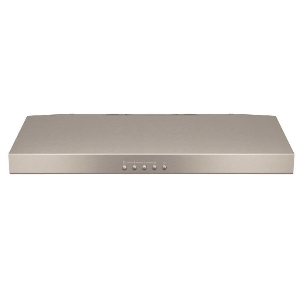 Broan BCSQ 30-in 375-CFM Convertible Stainless Steel Under Cabinet Range Hoods Undercabinet Mount