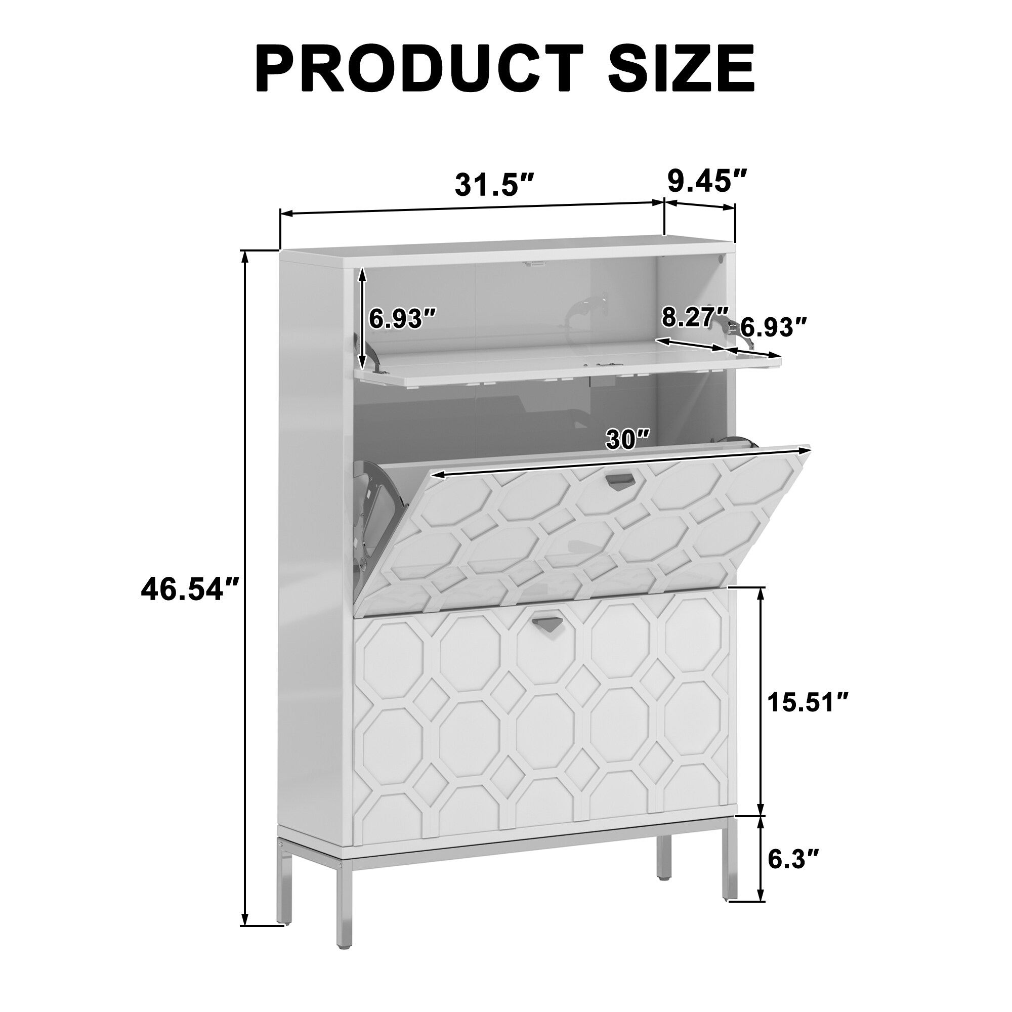Clihome CMCH-W24BK Shoe-Racks - View #8
