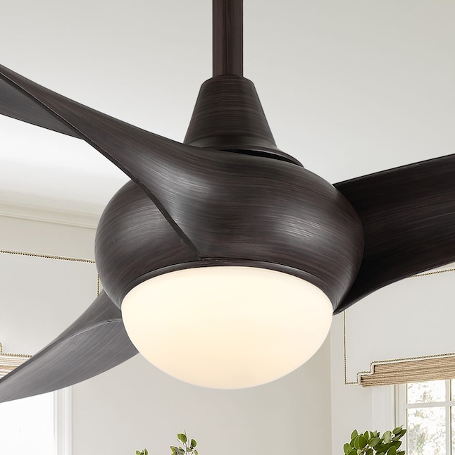Wood Finish Indoor Smart Ceiling Fan