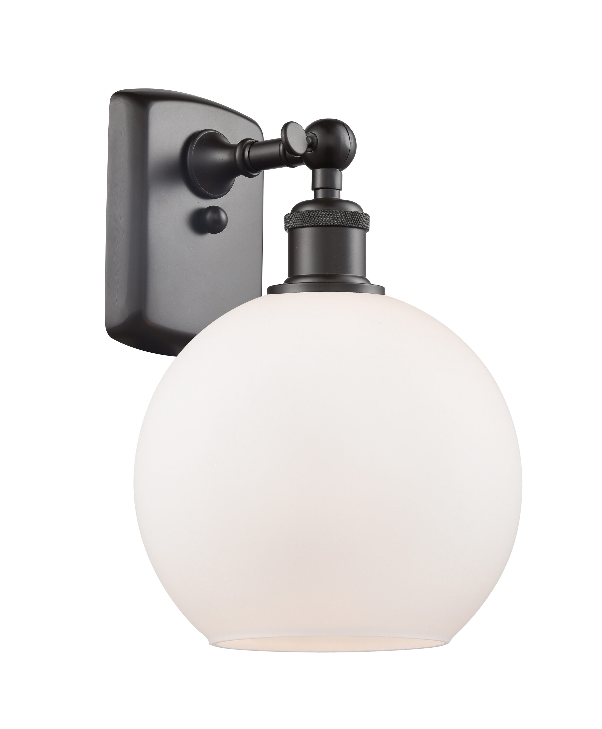 Innovations Lighting 516-1W-OB-G121-8 Athens 8-in W 1 -Light Matte Bronze Industrial Wall Sconce